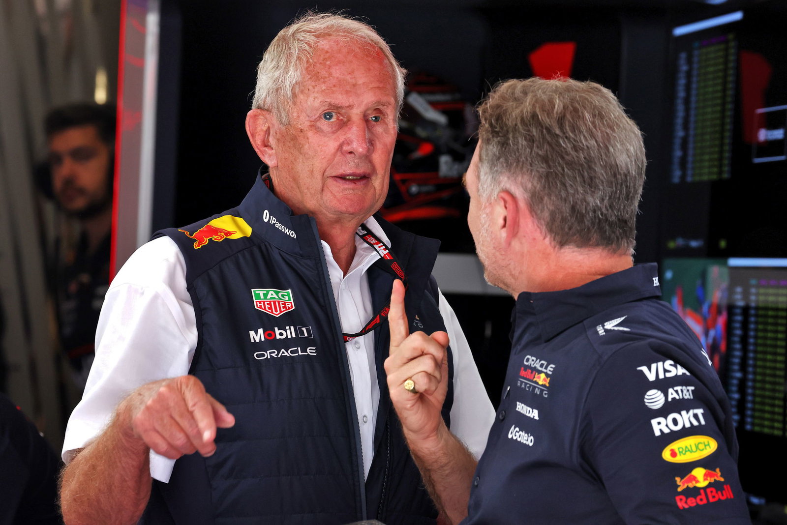 Helmut Marko and Christian Horner