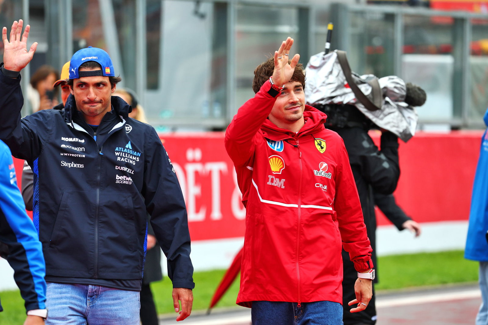 Carlos Sainz and Charles Leclerc 