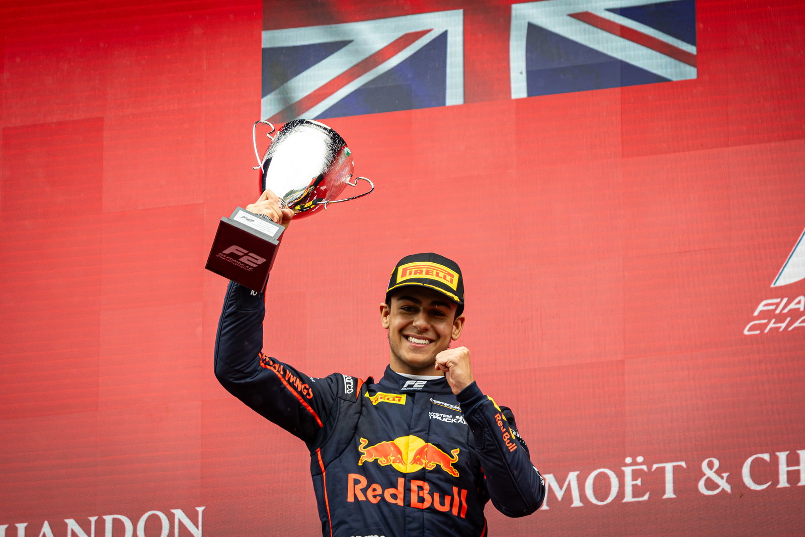 Red Bull junior Lindblad has won twice this year in F2