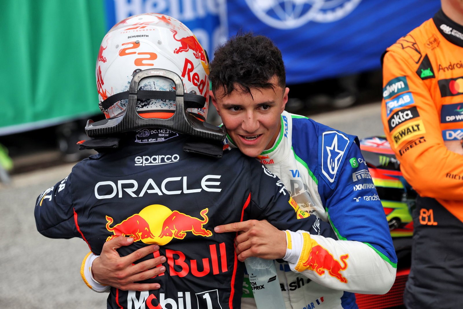 Yuki Tsunoda and Isack Hadjar