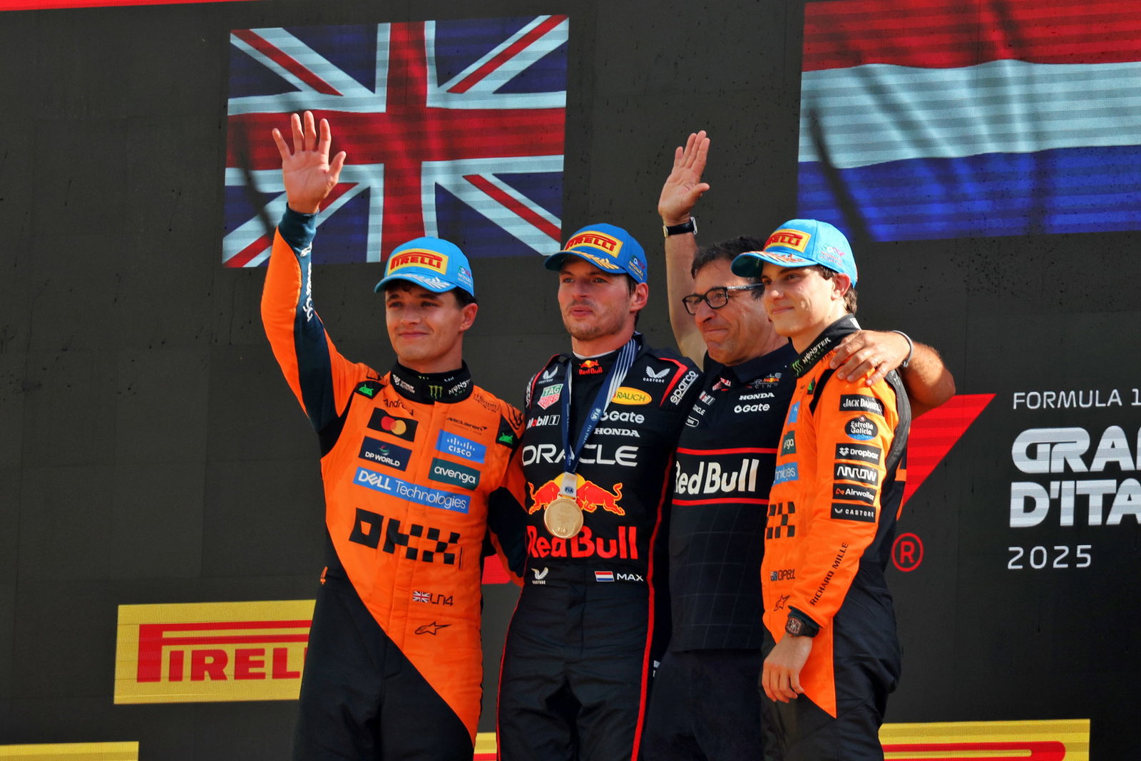Top three in Monza 