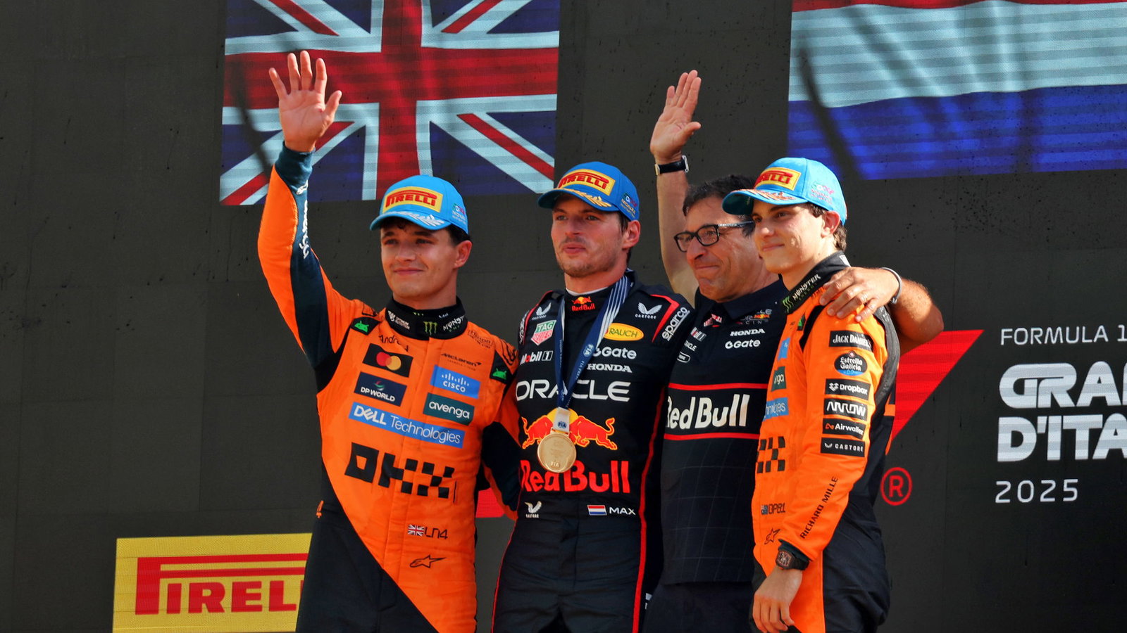 Top three in Monza