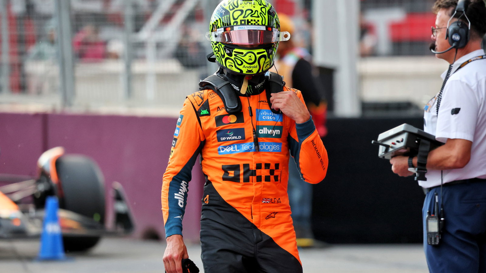 Lando Norris qualified seventh