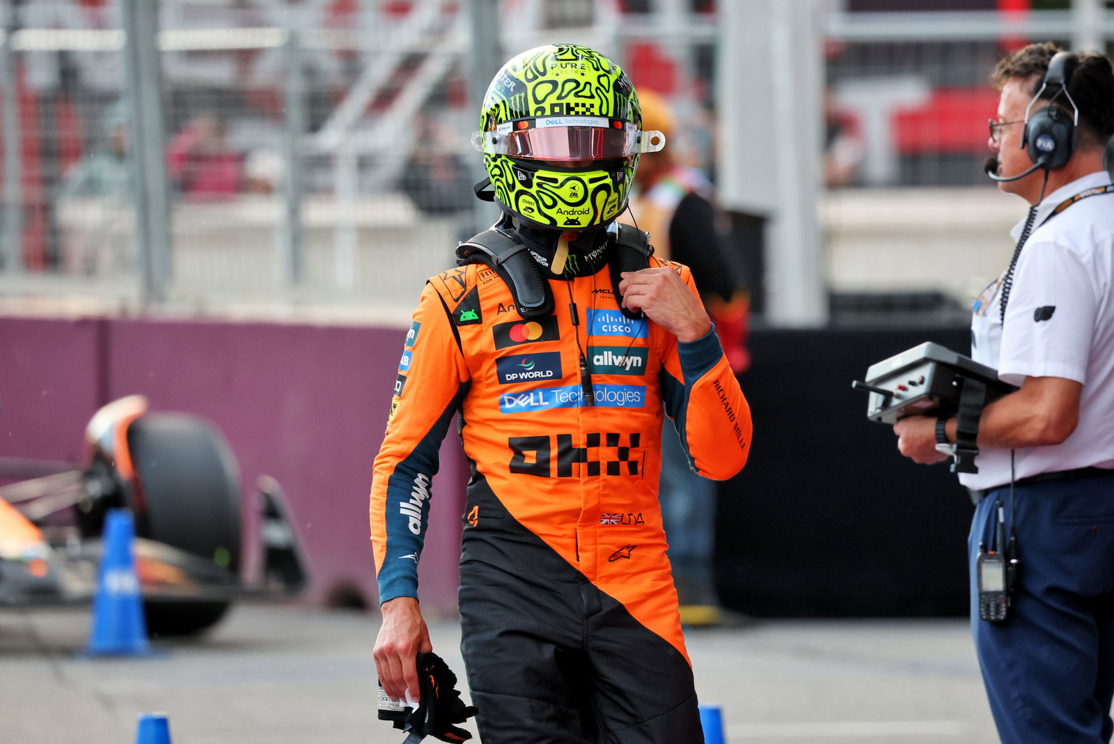 Lando Norris qualified seventh 