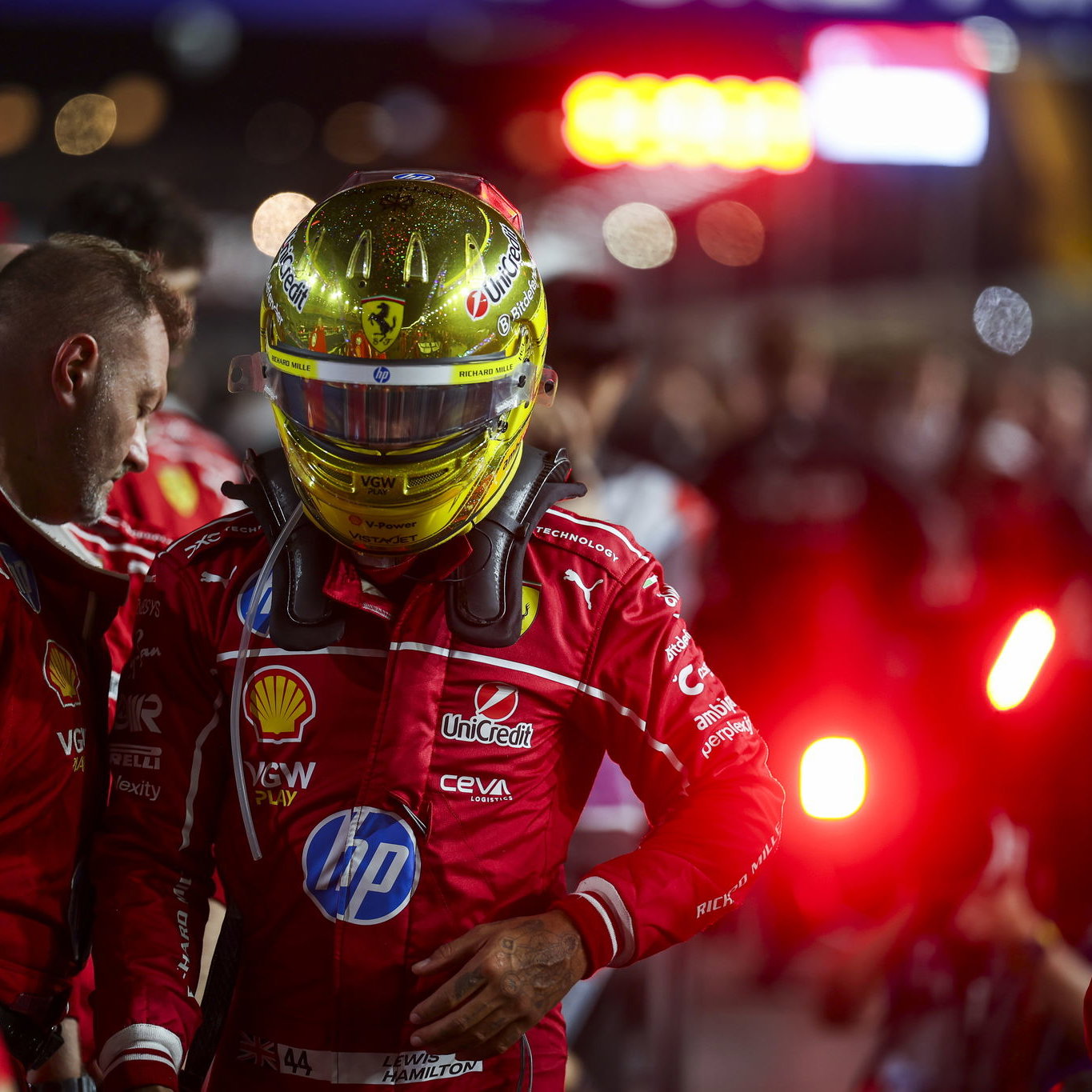 Hamilton is having a tough debut season with Ferrari 