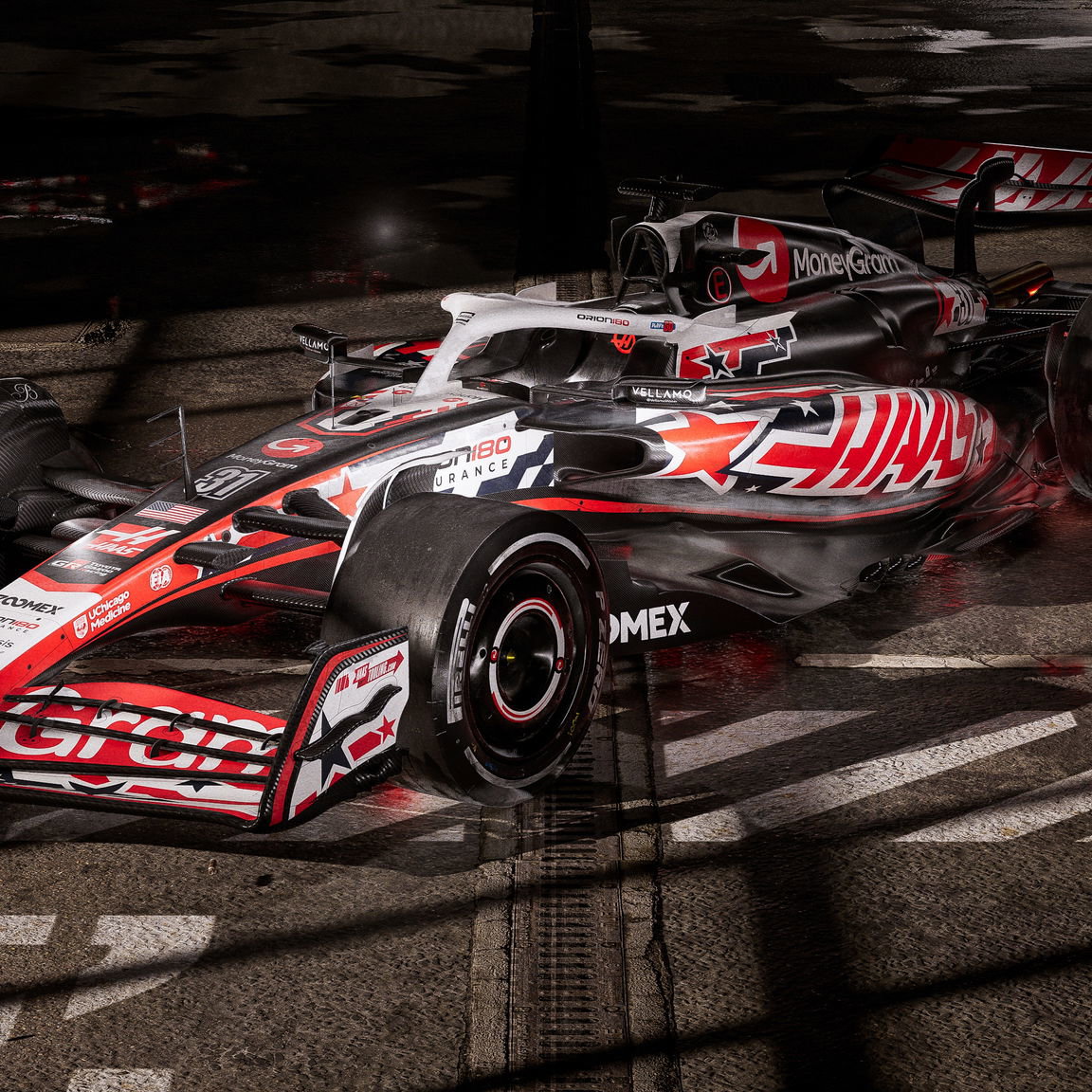 Haas will run their cars in a special livery in Austin