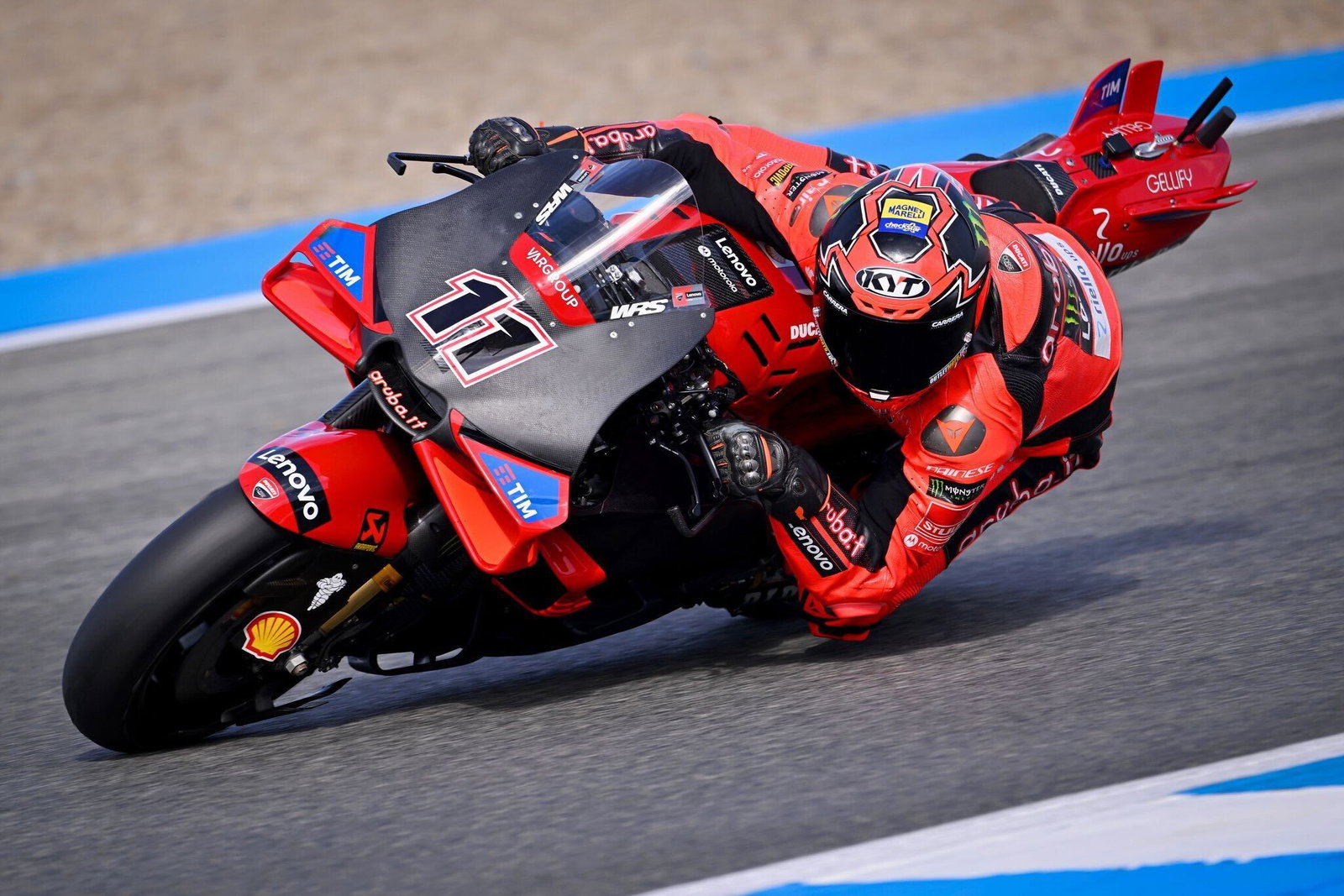 Nicolo Bulega, Ducati MotoGP test, Jerez. Credit: Michelin.