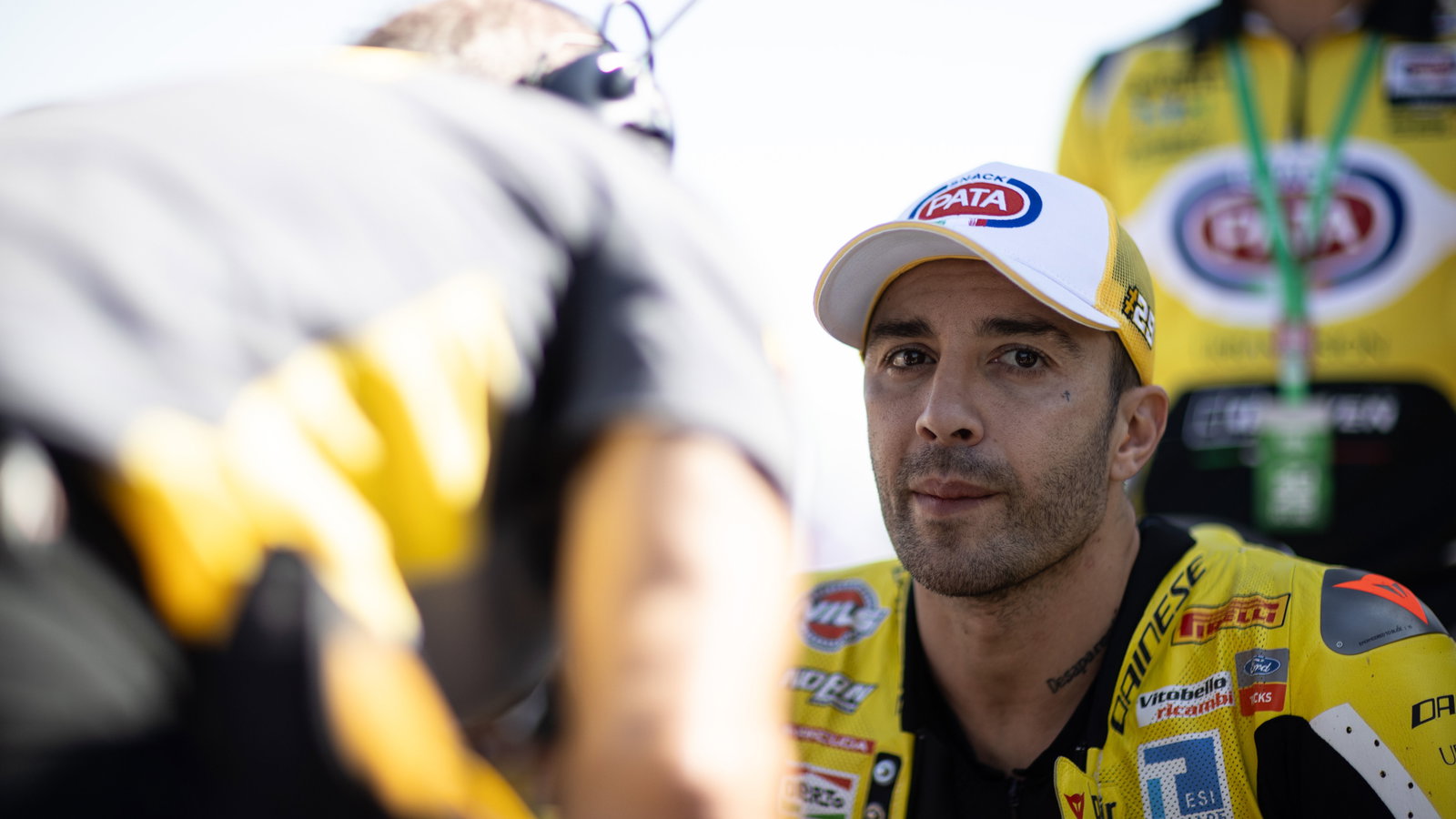 Andrea Iannone, 2025 Aragon WorldSBK, grid. Credit: Gold and Goose.
