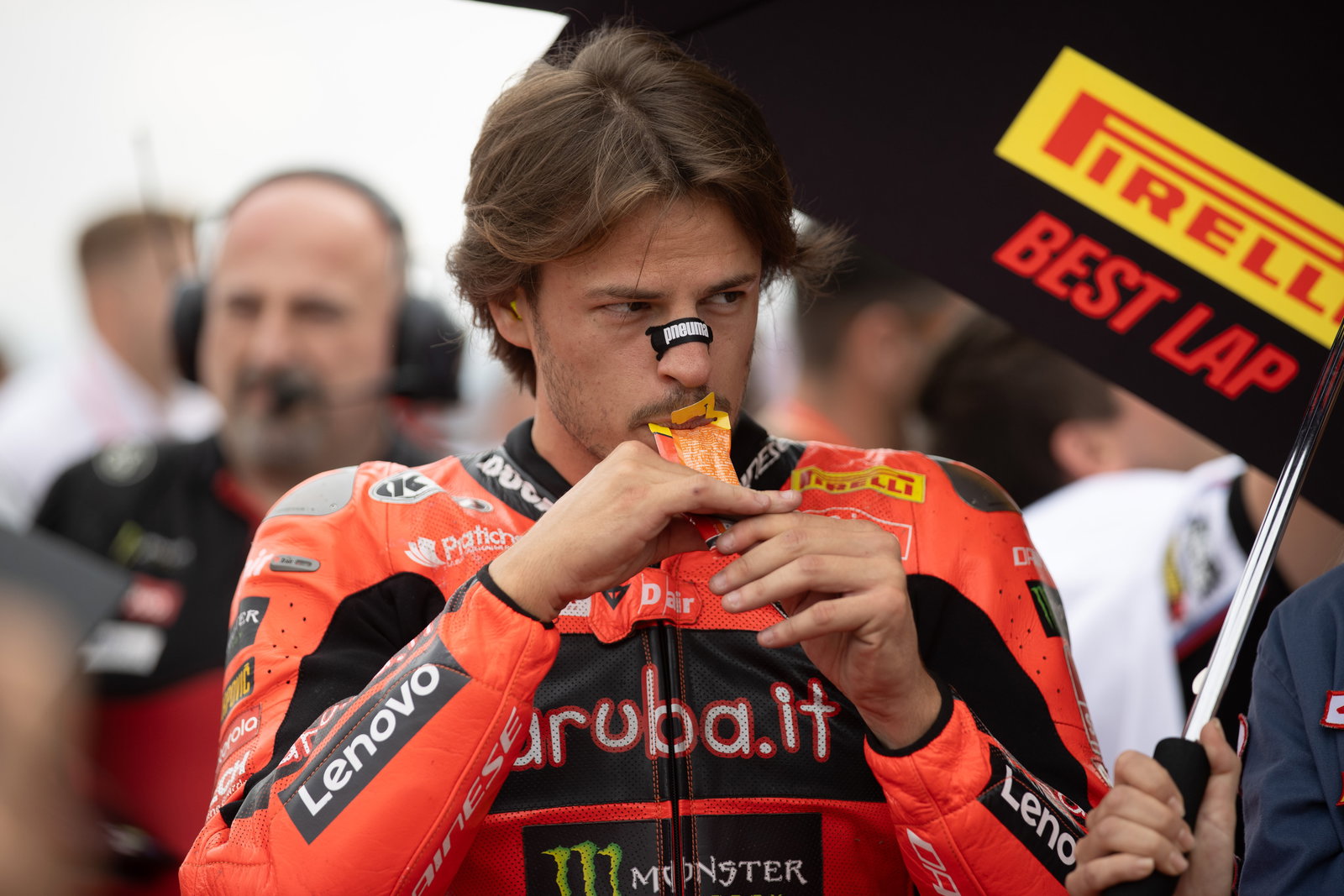 Nicolo Bulega, 2025 Aragon WorldSBK, grid. Credit: Gold and Goose.