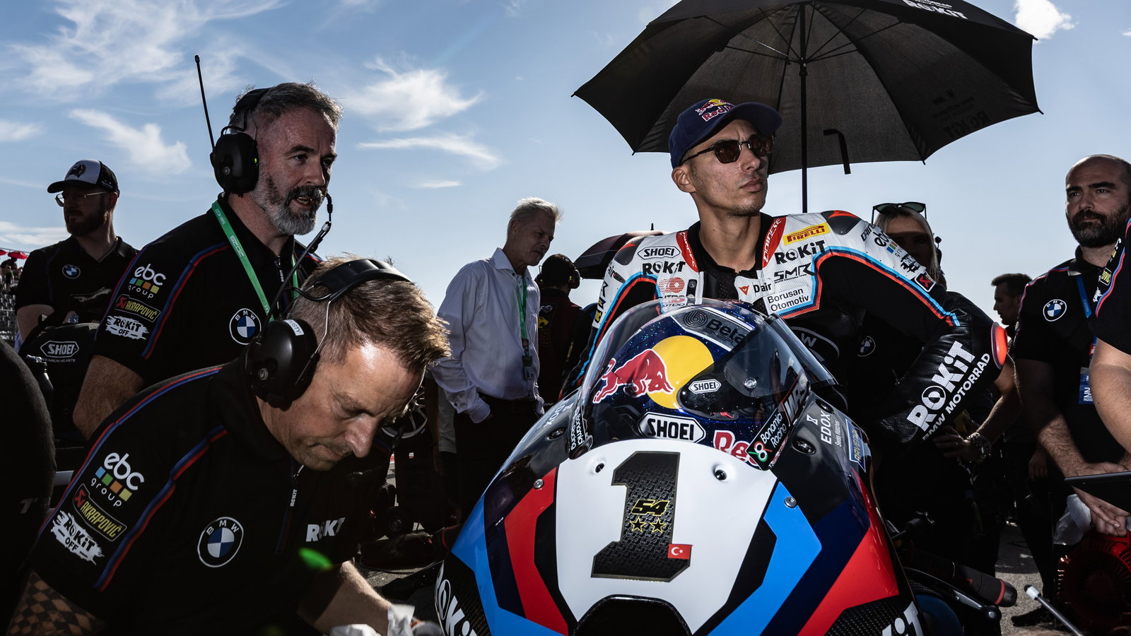 Toprak Razgatlioglu, 2025 Aragon WorldSBK, grid. Credit: Gold and Goose.