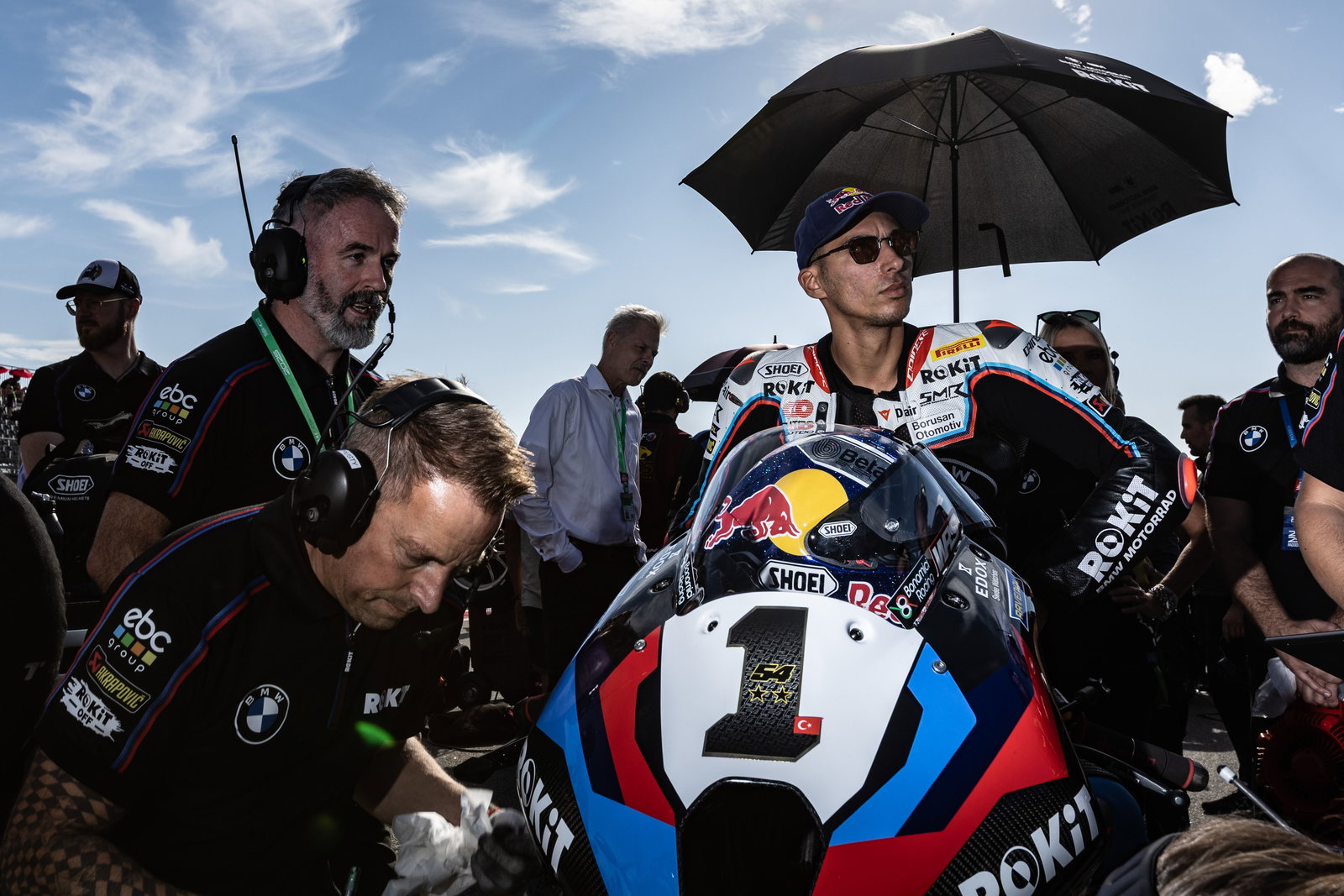 Toprak Razgatlioglu, 2025 Aragon WorldSBK, grid. Credit: Gold and Goose.