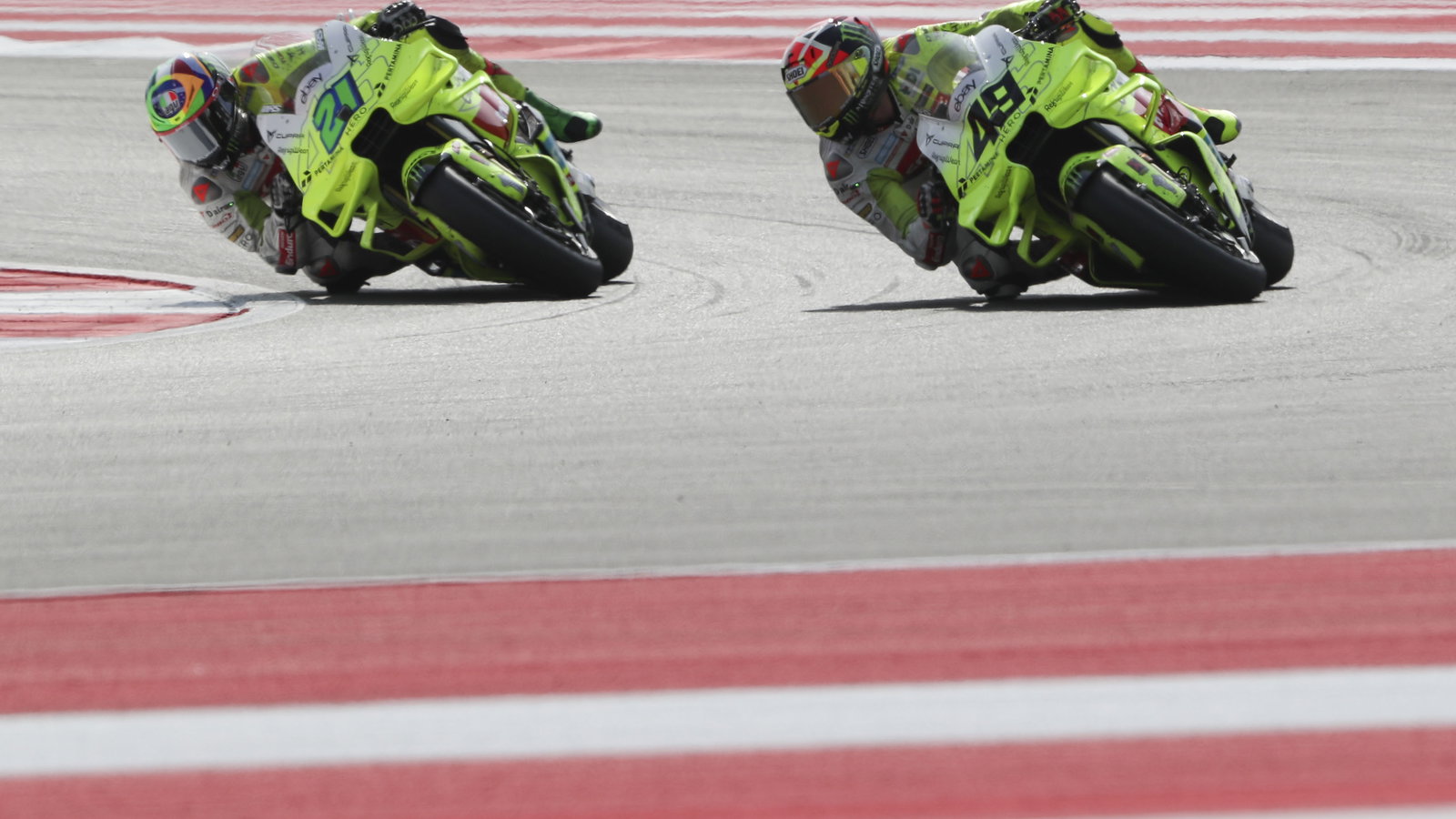 Franco Morbidelli, Fabio Di Giannantonio, 2025 MotoGP Indonesian Grand Prix, Sprint. Credit: Gold and Goose.