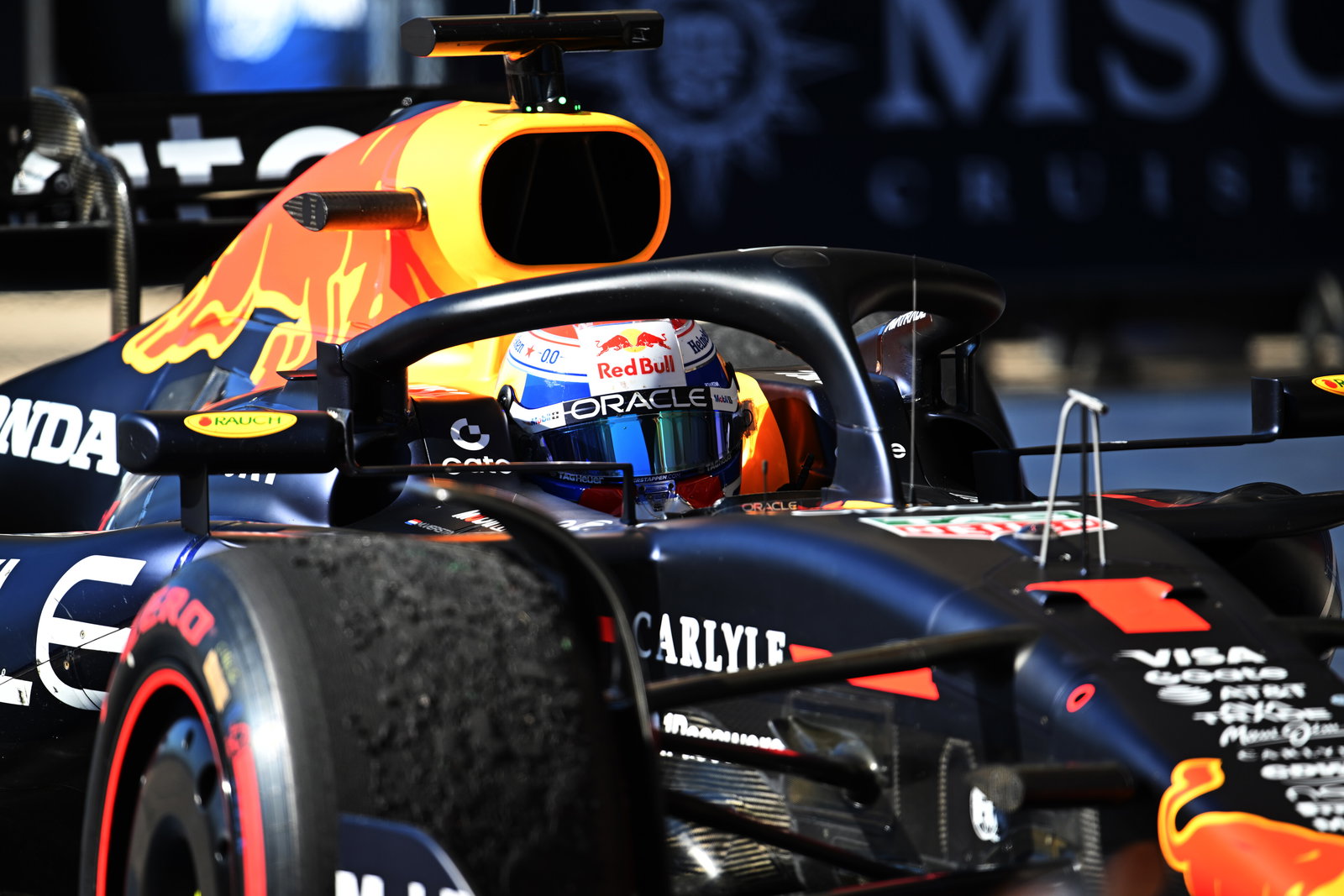 Verstappen is catching the McLaren drivers