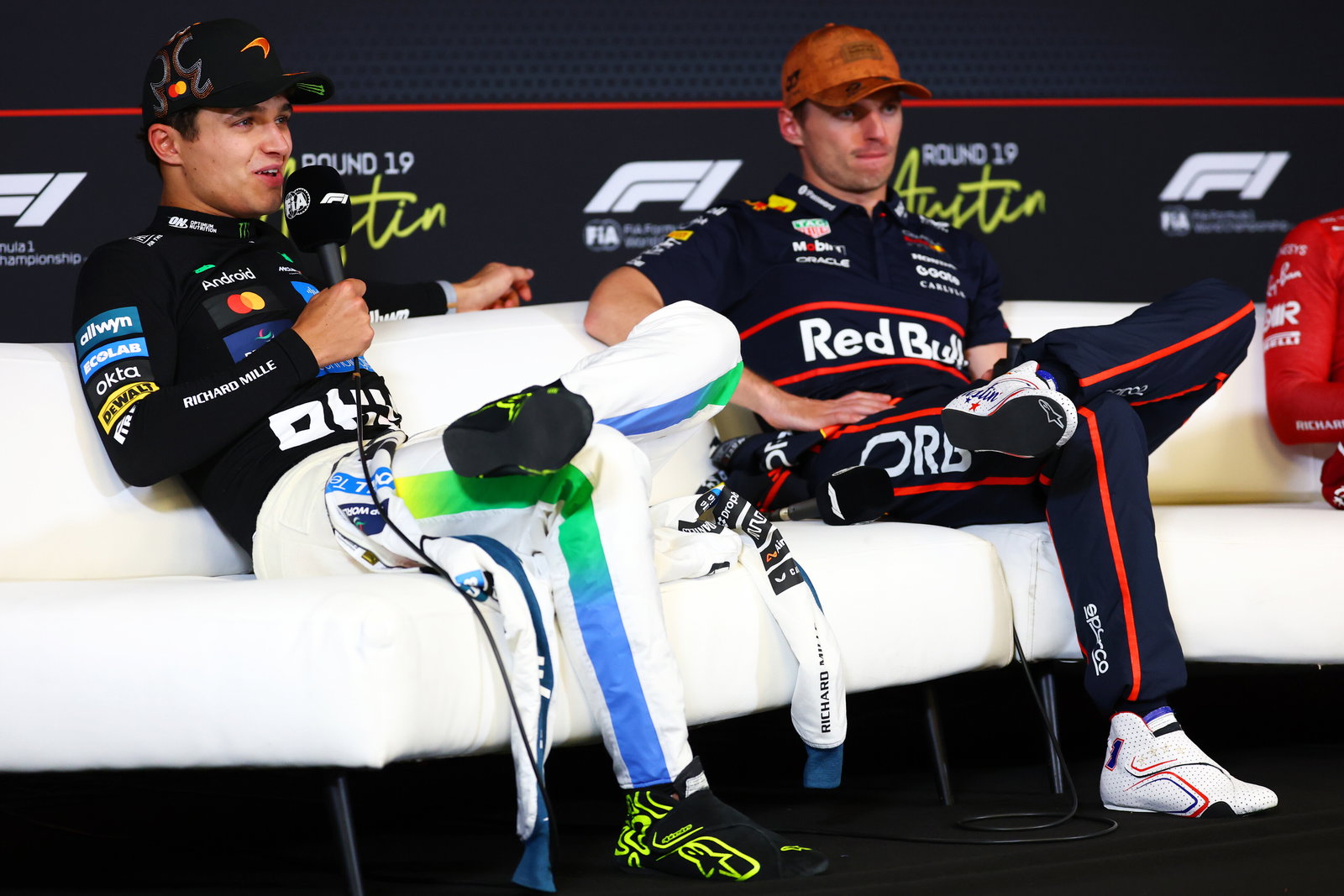 Norris shared a joke in the post-race press conference
