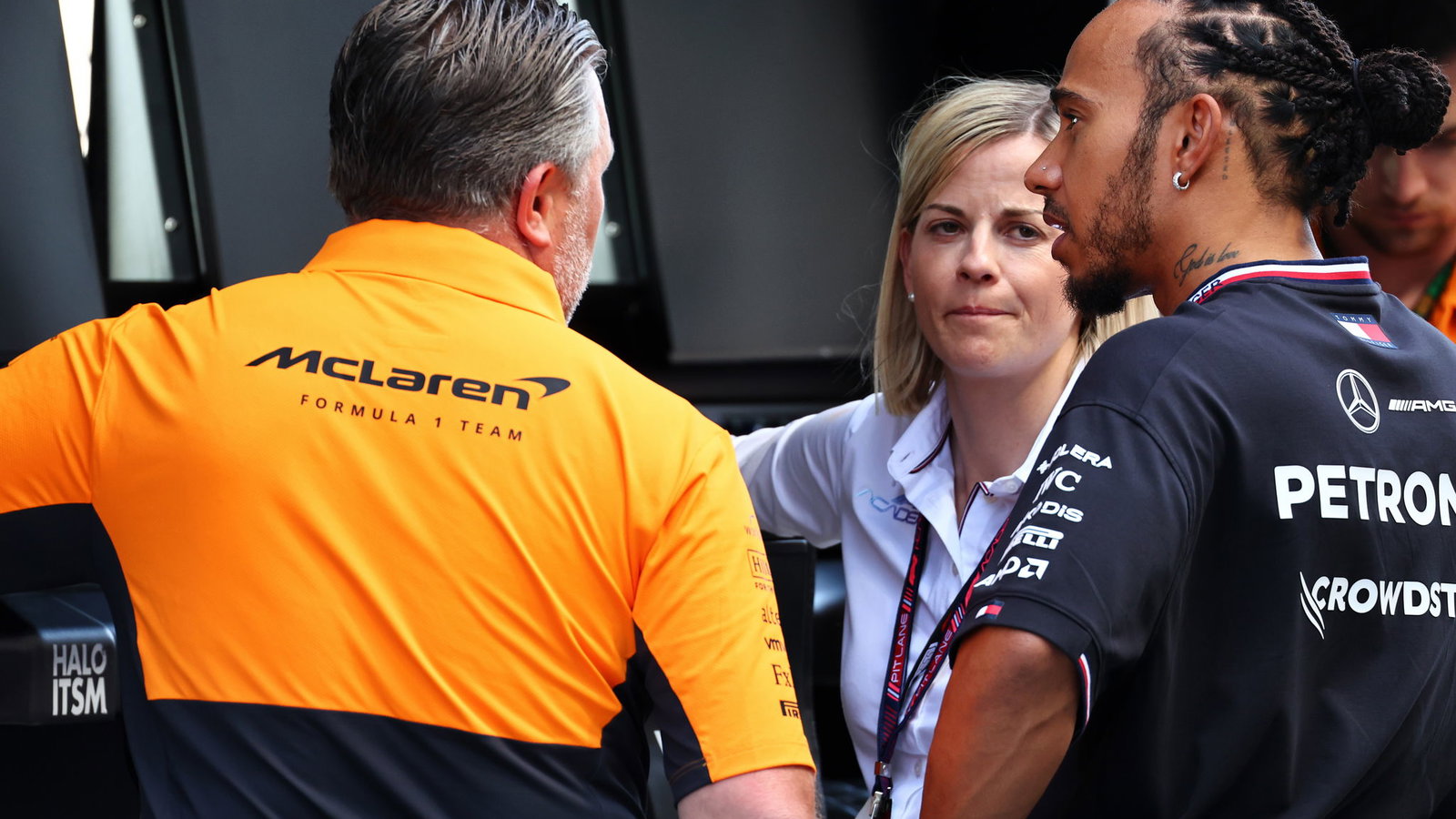 Susie Wolff and Lewis Hamilton 