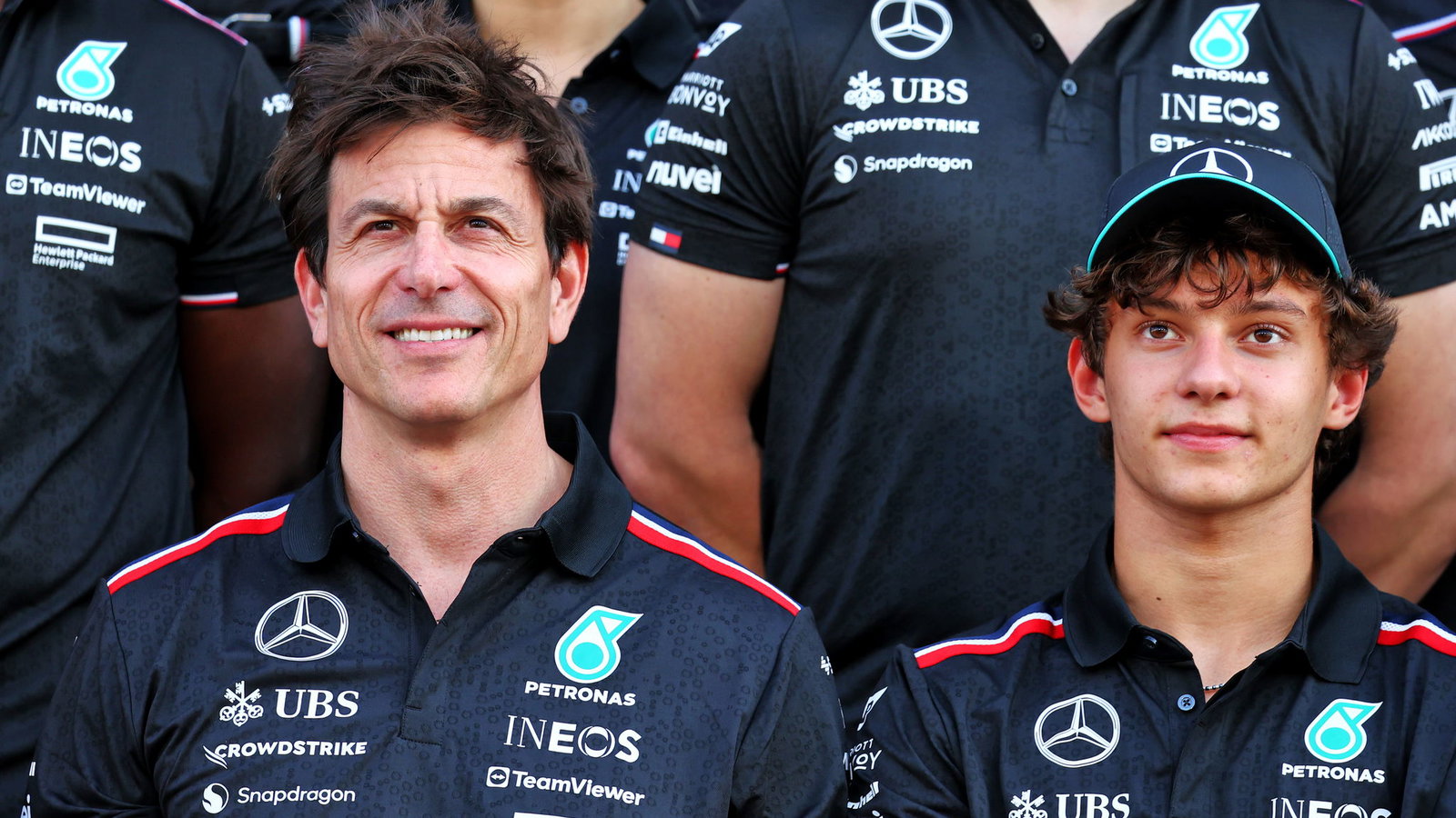 Toto Wolff and Kimi Antonelli