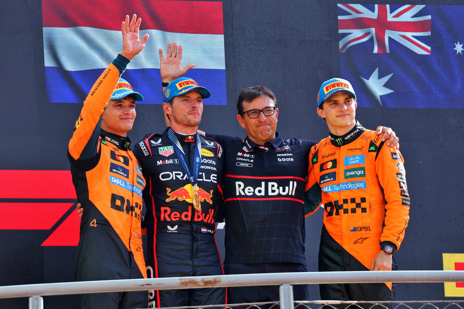Verstappen is gaining ground on both McLaren drivers