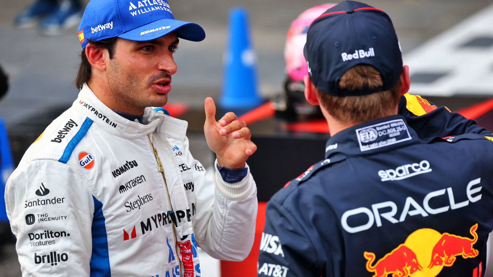 Carlos Sainz and Max Verstappen