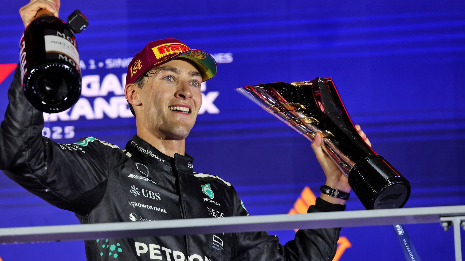 Russell has been rewarded with a new Mercedes contract