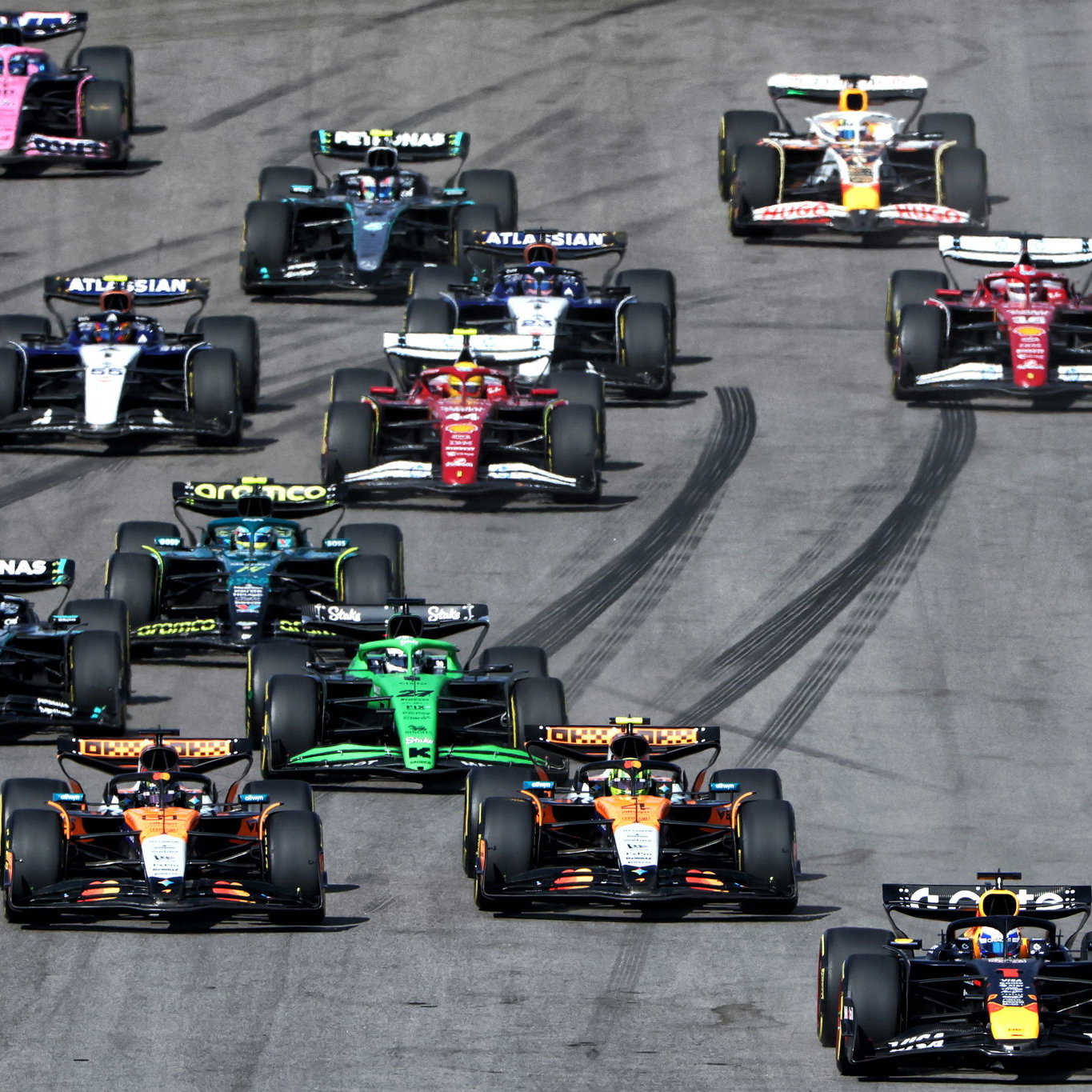 Start of the US GP sprint