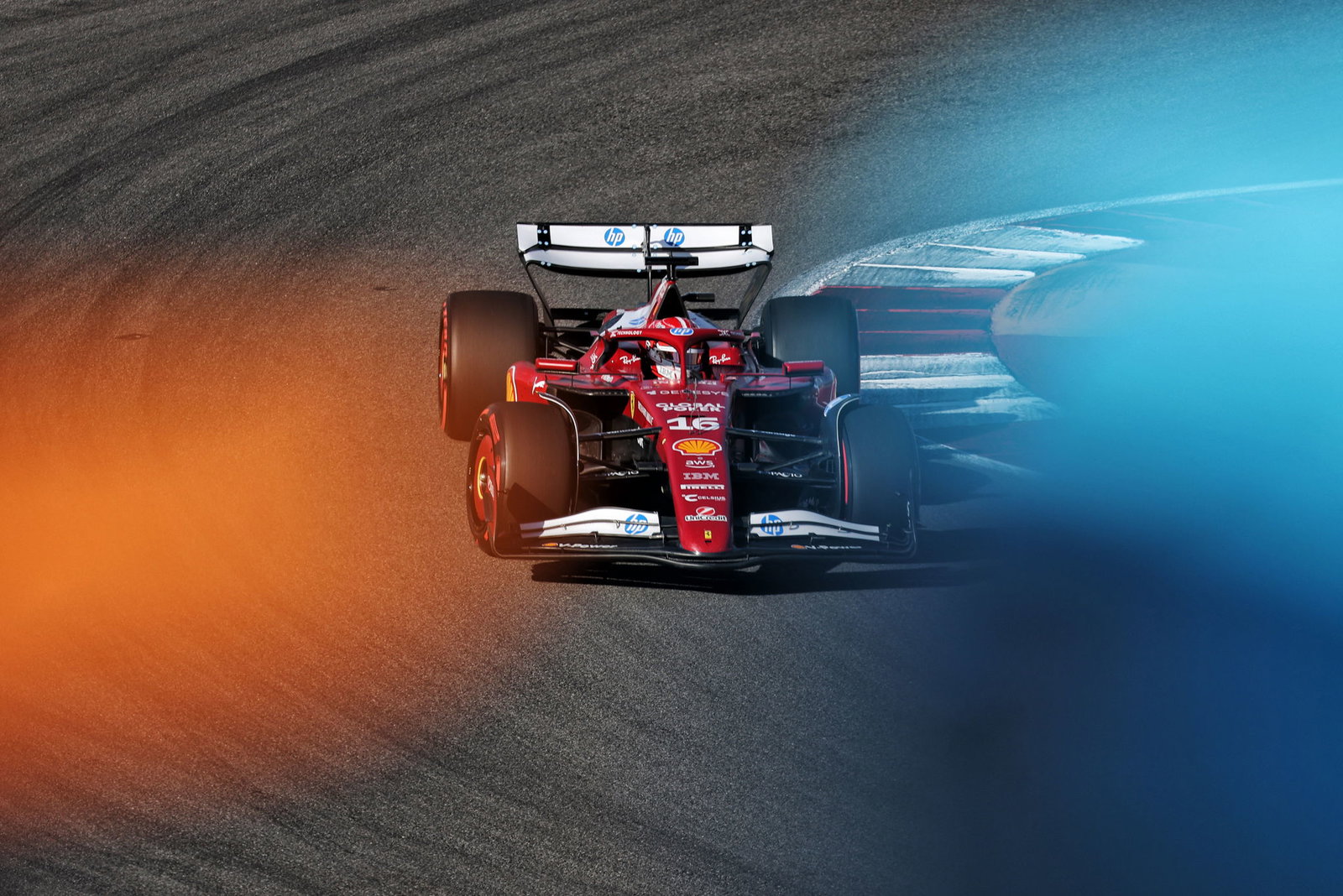 Leclerc and Hamilton qualified an improved third and fifth