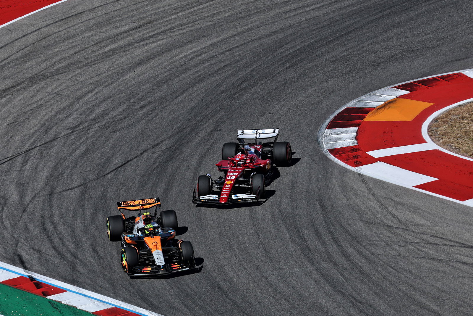 Lando Norris and Charles Leclerc 