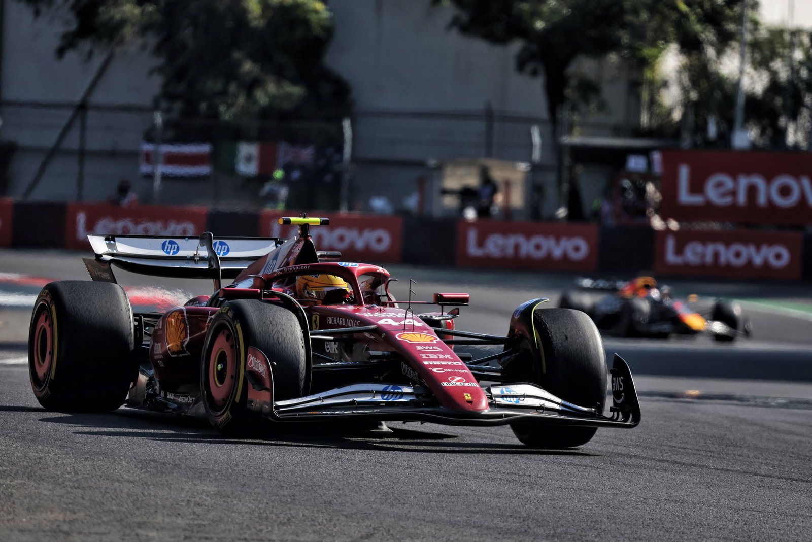 Hamilton's wait for a first Ferrari podium goes on