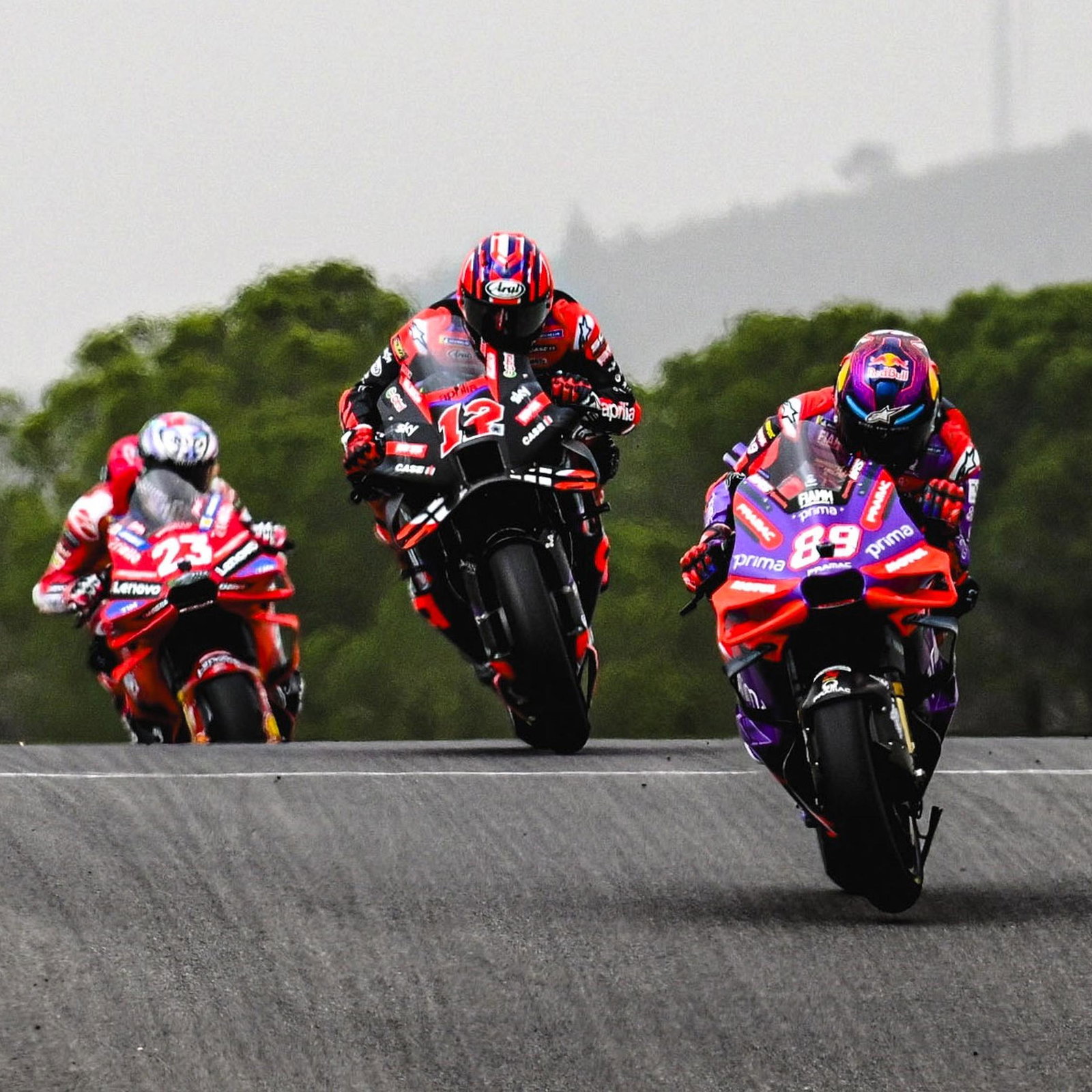 Jorge Martin leads, 2024 Portimao MotoGP