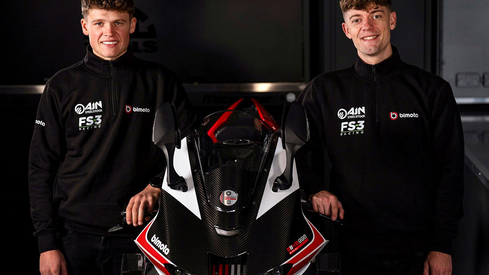 Joe Talbot, Max Cook sign with FS-3 Bimota for BSB 2026. Credit: Kawasaki UK.