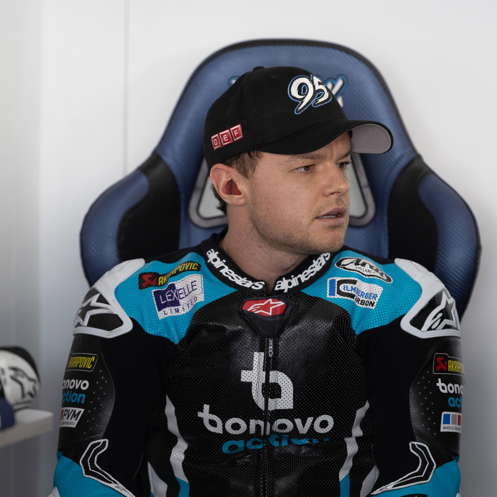 Tarran Mackenzie, 2025 Spanish WorldSBK, pit box. Credit: Gold and Goose.