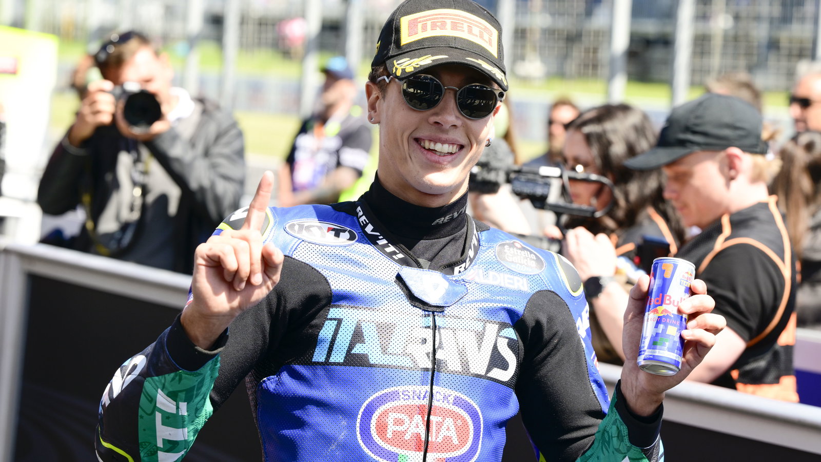 Diogo Moreira, 2025 Moto2 Australian Grand Prix, parc ferme. Credit: Gold and Goose.
