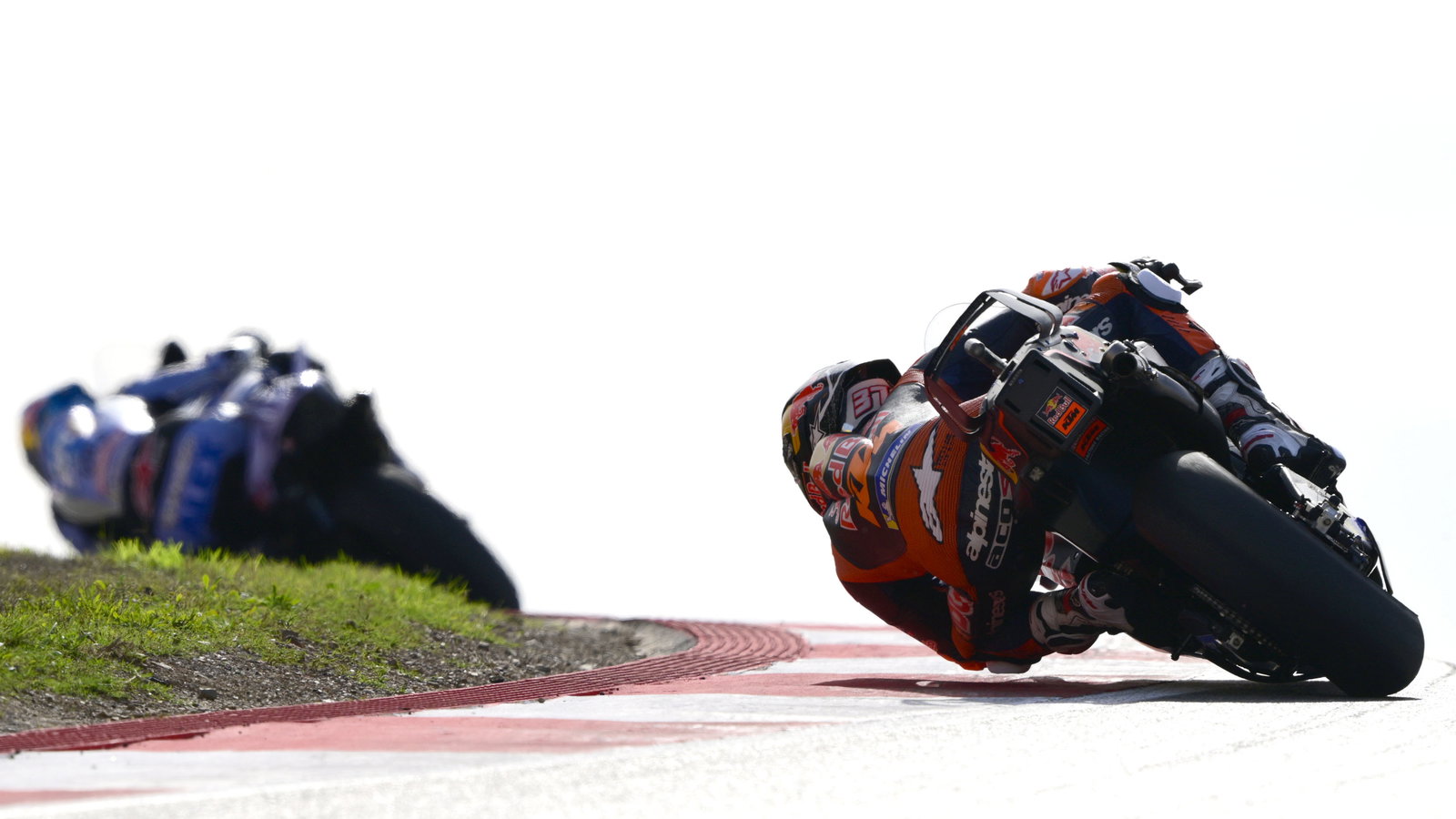 Pedro Acosta chases Alex Marquez, 2025 MotoGP Portuguese Grand Prix. Credit: Gold and Goose.