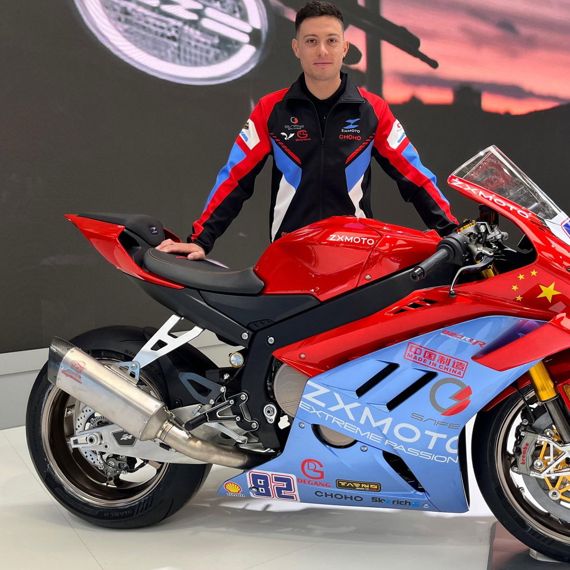 Federico Caricasulo with ZXMoto 820RR-R. Credit: WorldSBK.