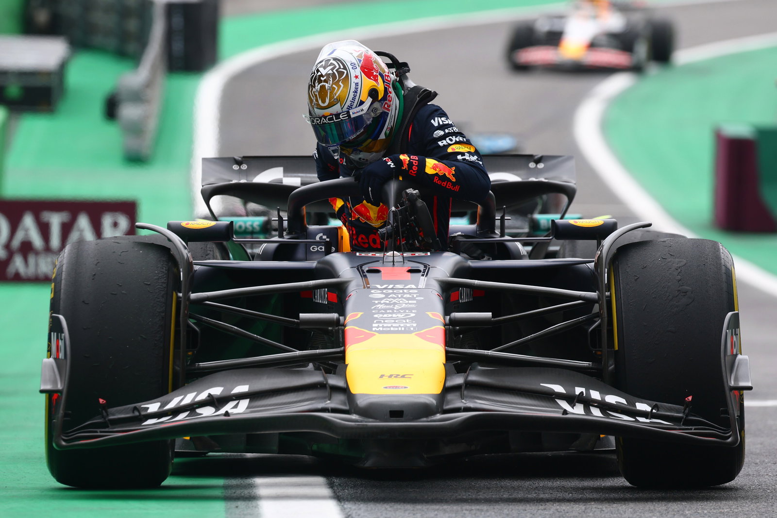 Verstappen finished fourth in the sprint 
