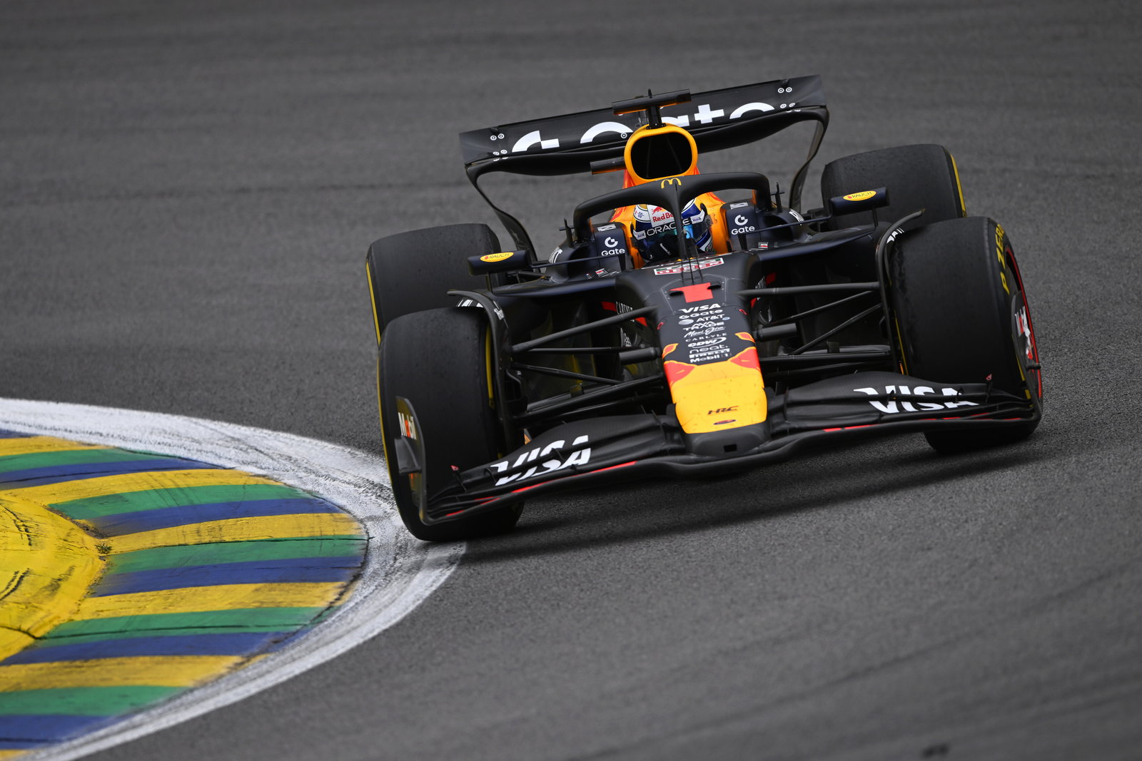 Verstappen charged from the pitlane to the podium 