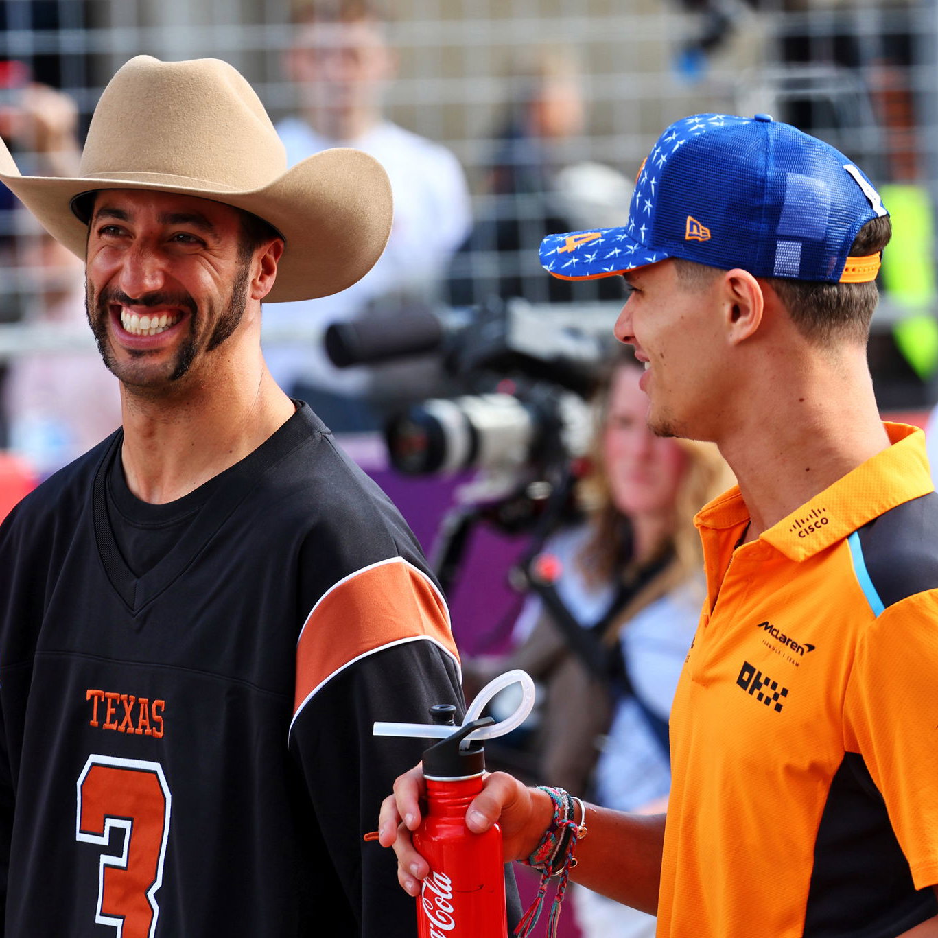 Daniel Ricciardo and Lando Norris 