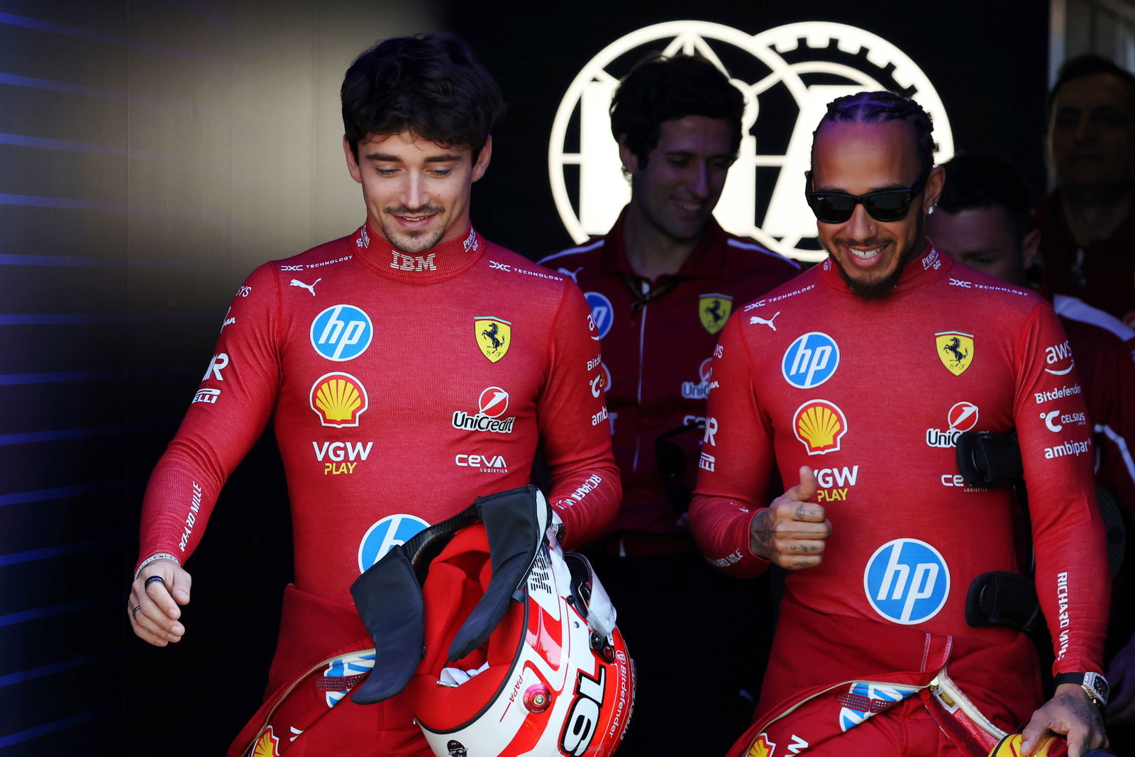Leclerc and Hamilton came under fire from Elkann