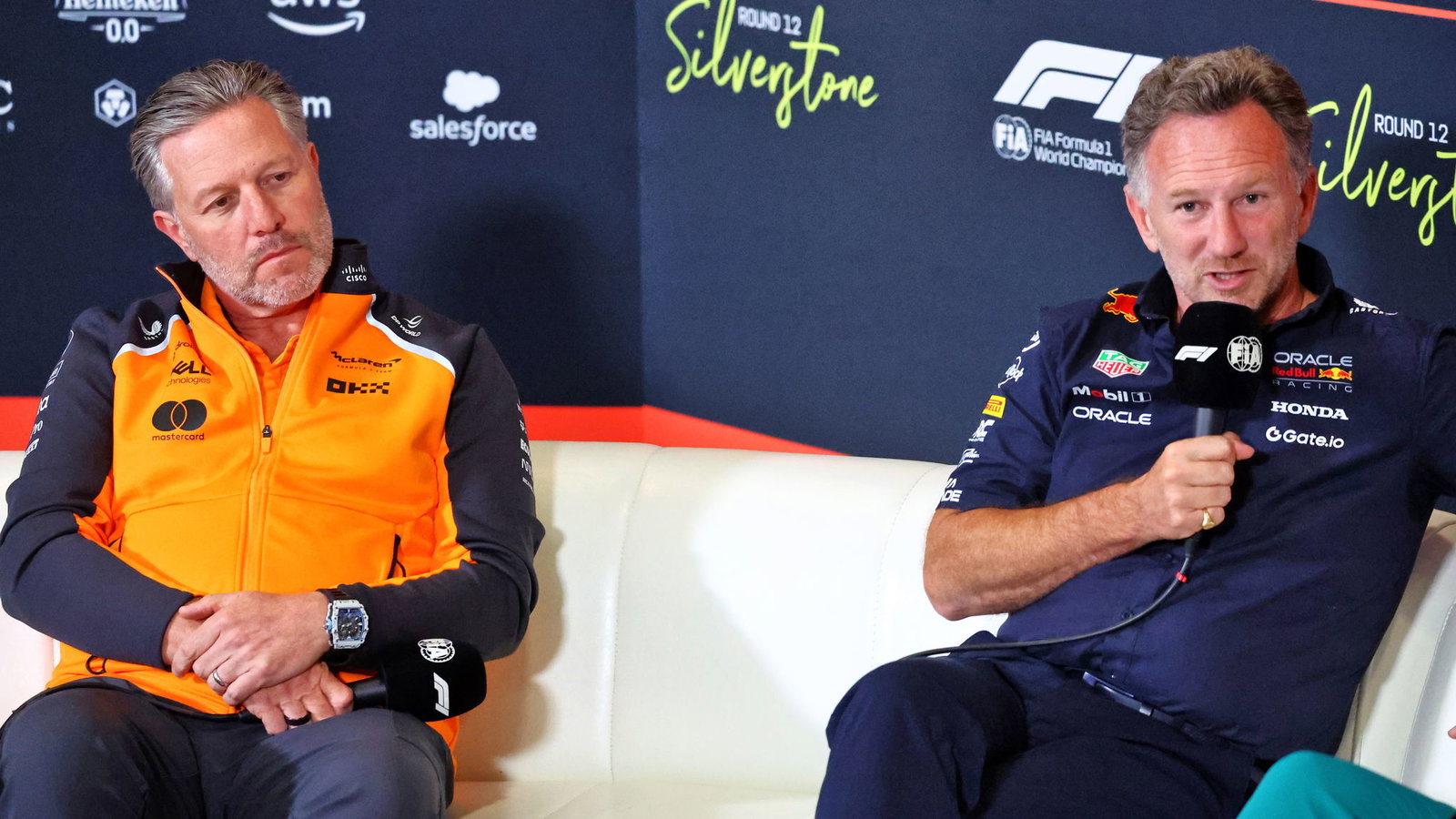 Zak Brown and Christian Horner 