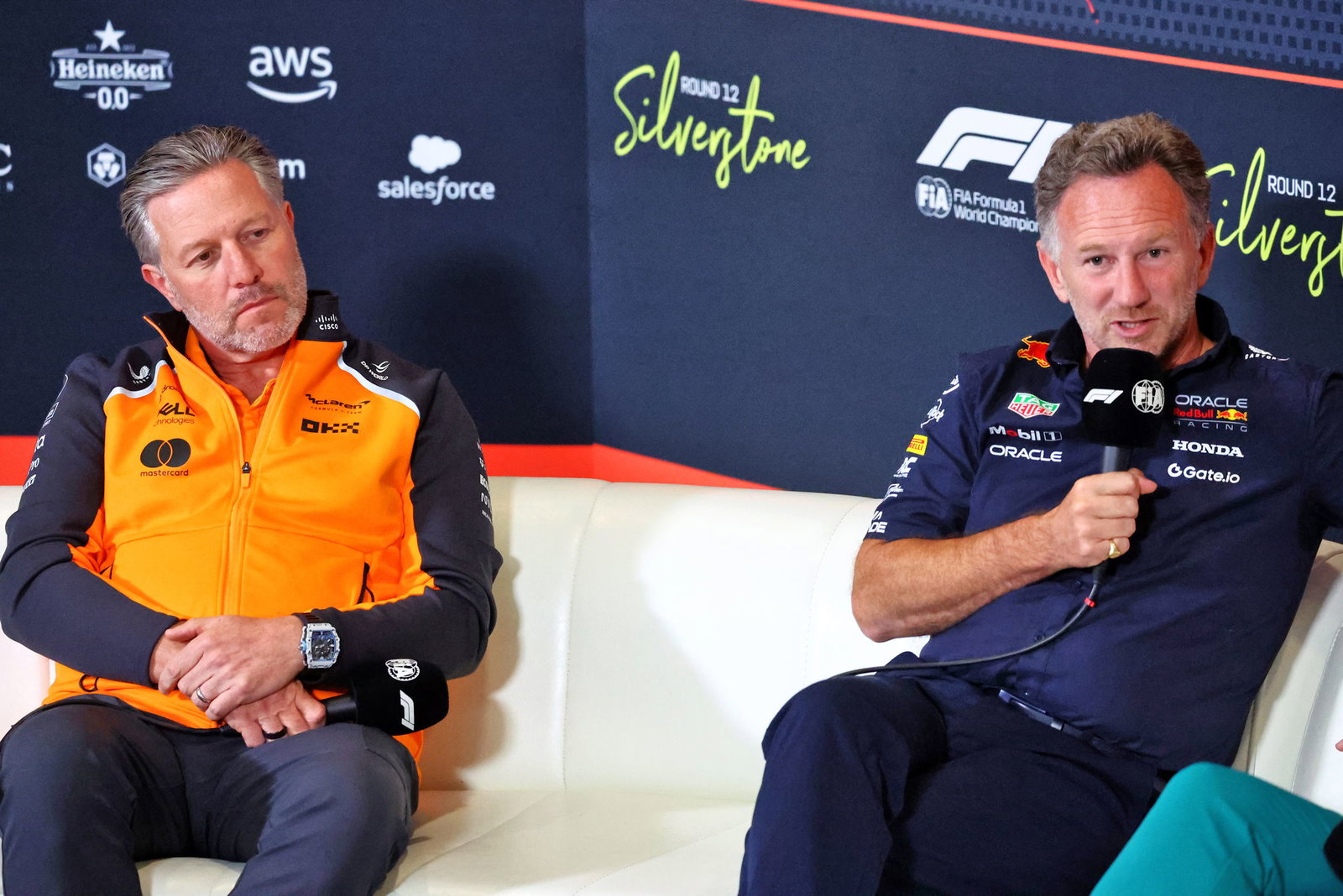 Zak Brown and Christian Horner 