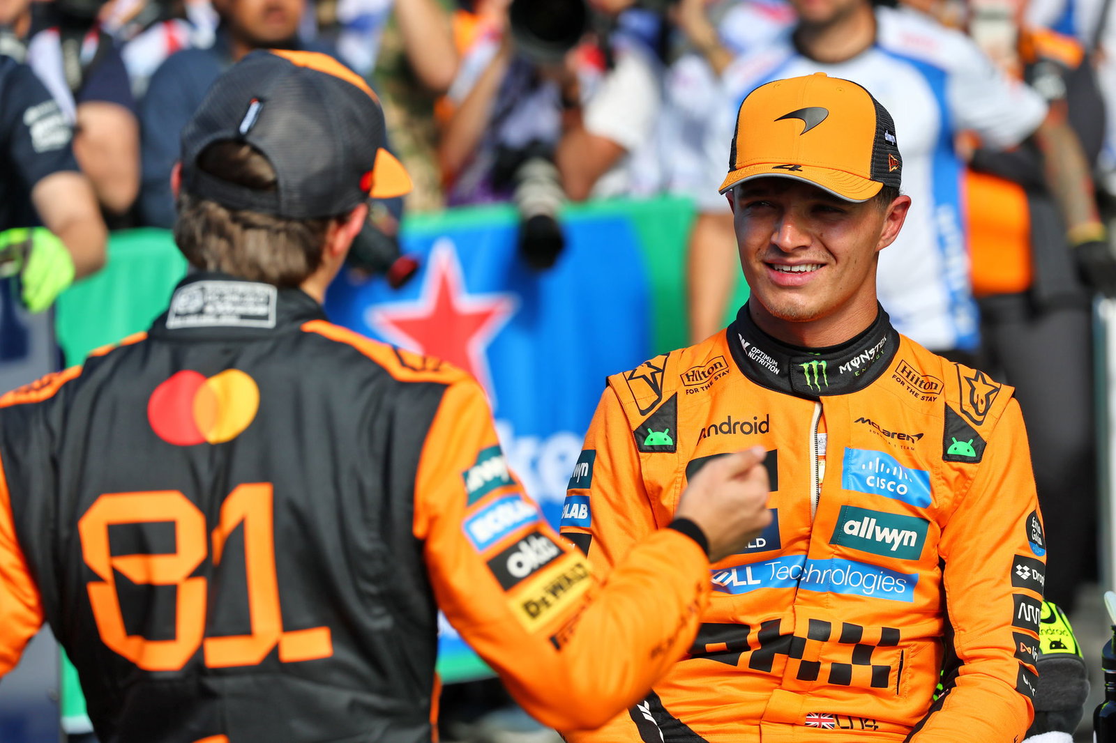 Oscar Piastri and Lando Norris 