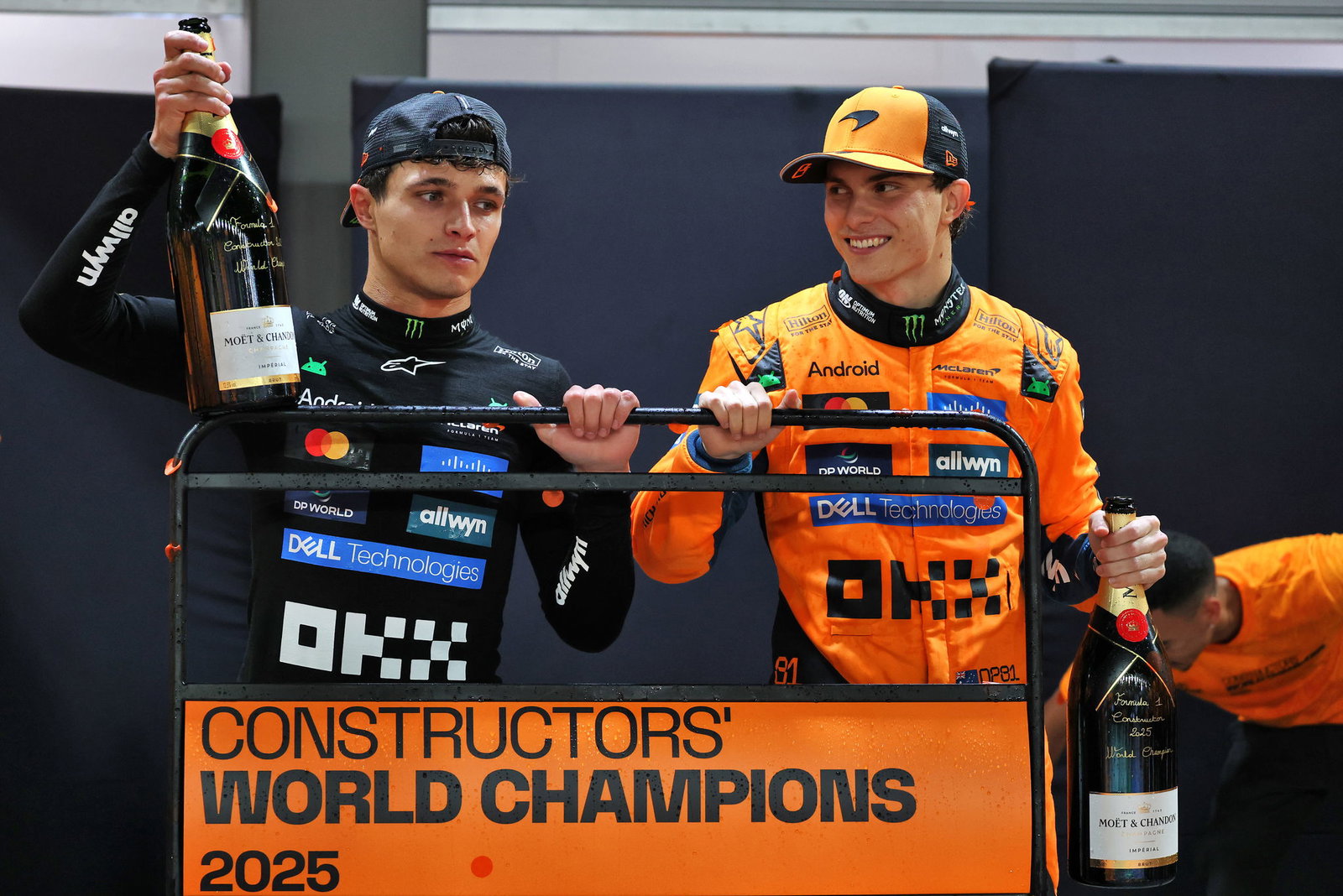 Norris and Piastri are separated by one point 