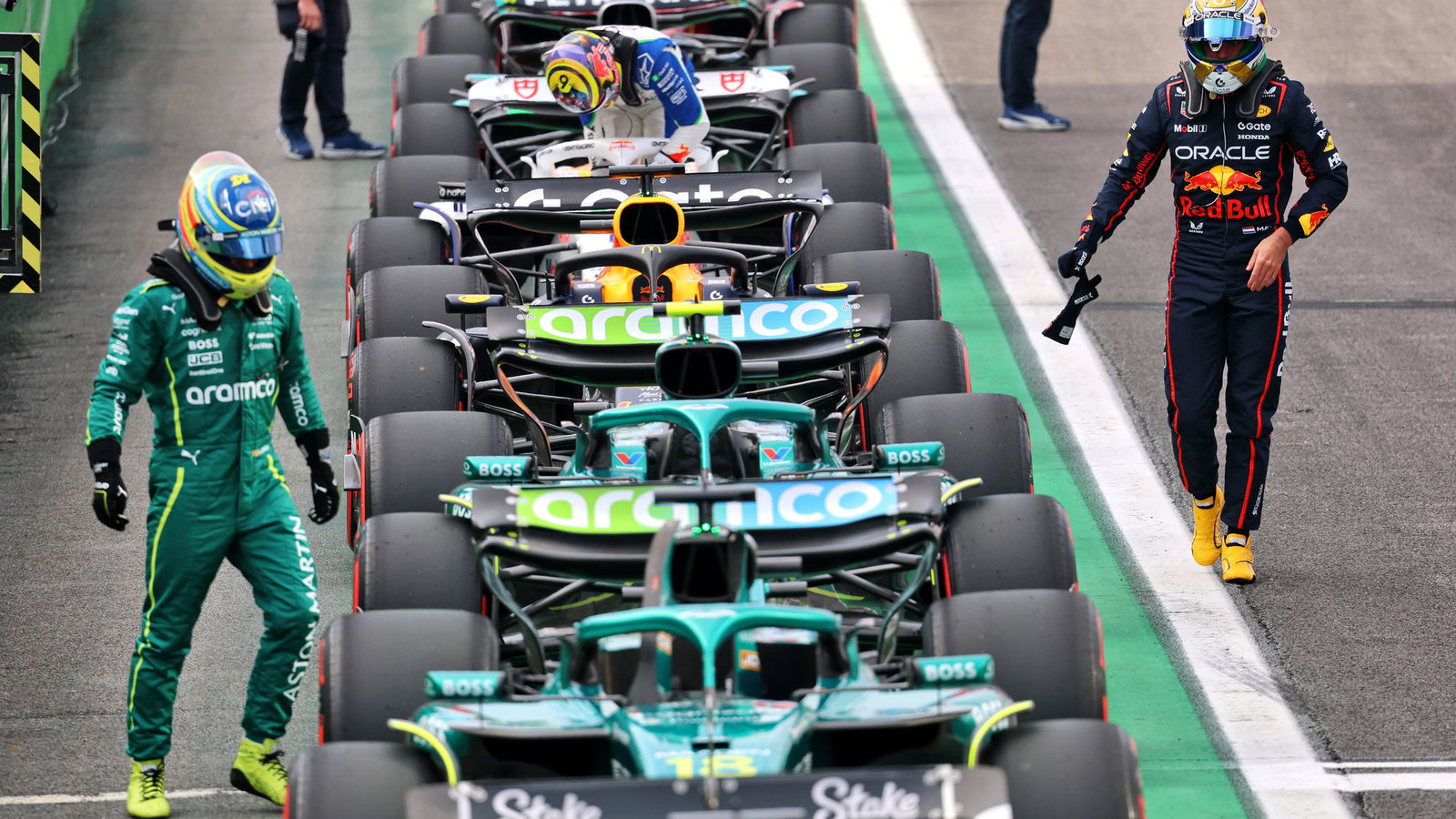 Alonso and Verstappen were fifth and sixth 
