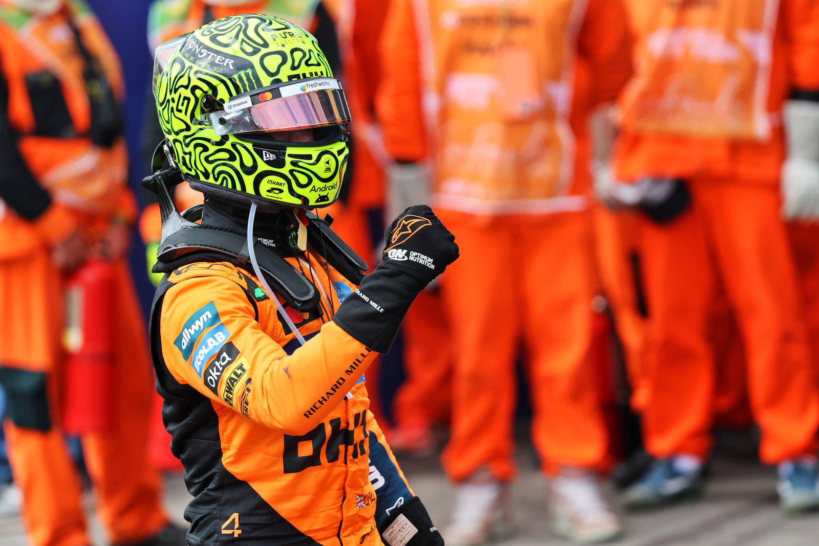 Norris celebrates his seventh win of 2025