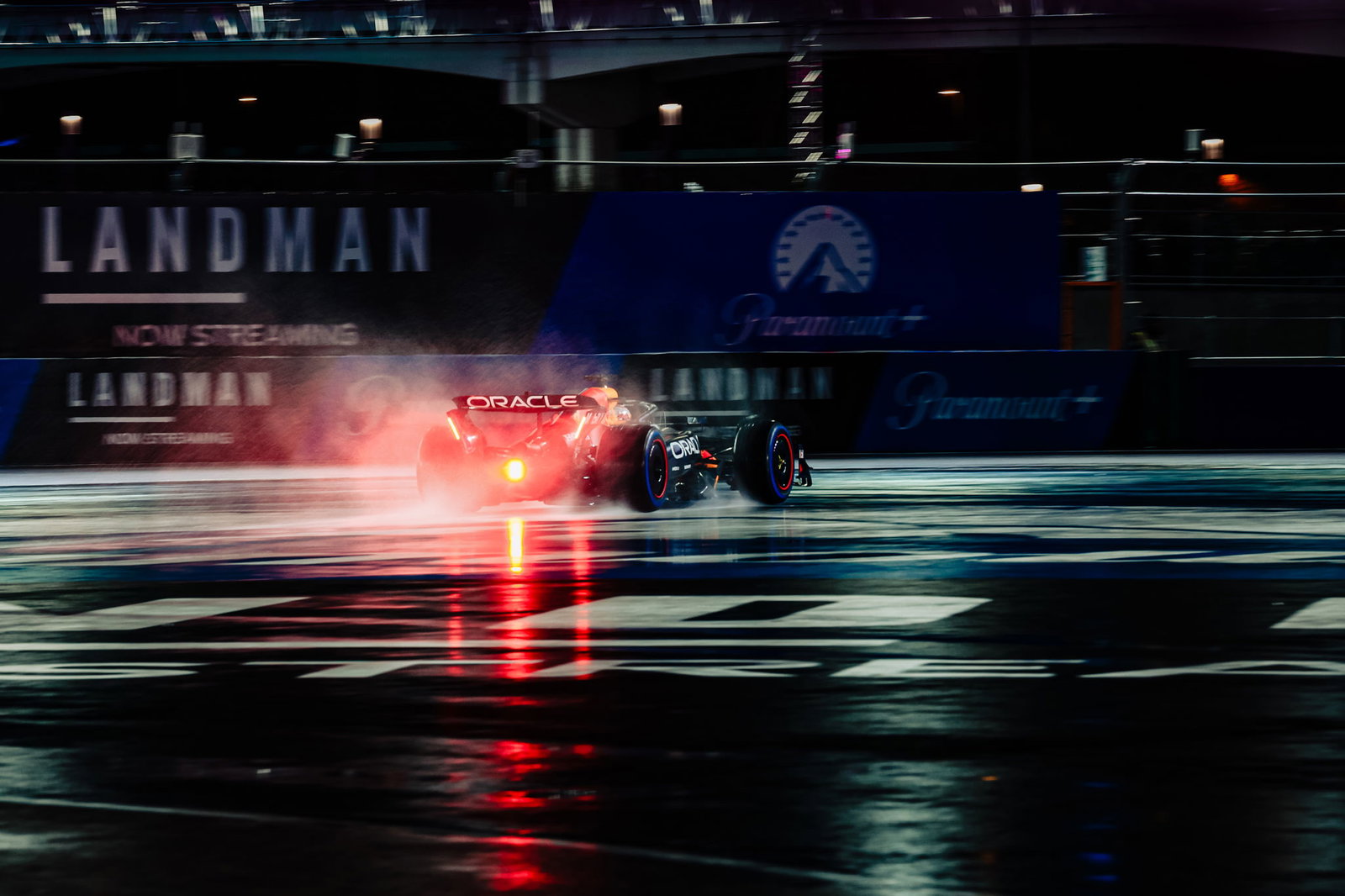 Drivers struggled in the low grip conditions 