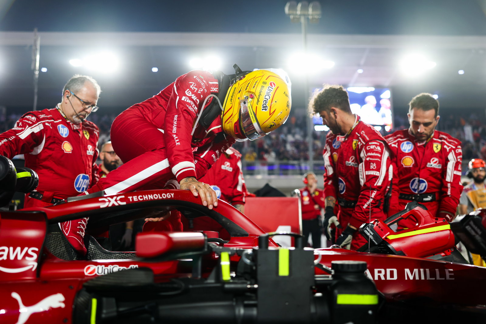 Hamilton has had a torrid first season with Ferrari