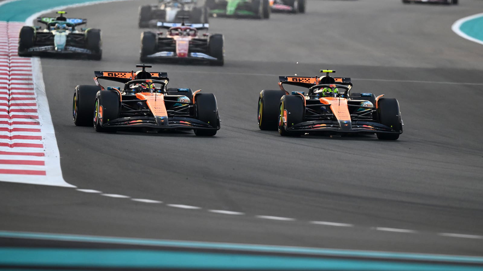 Piastri overtook Norris on the opening lap