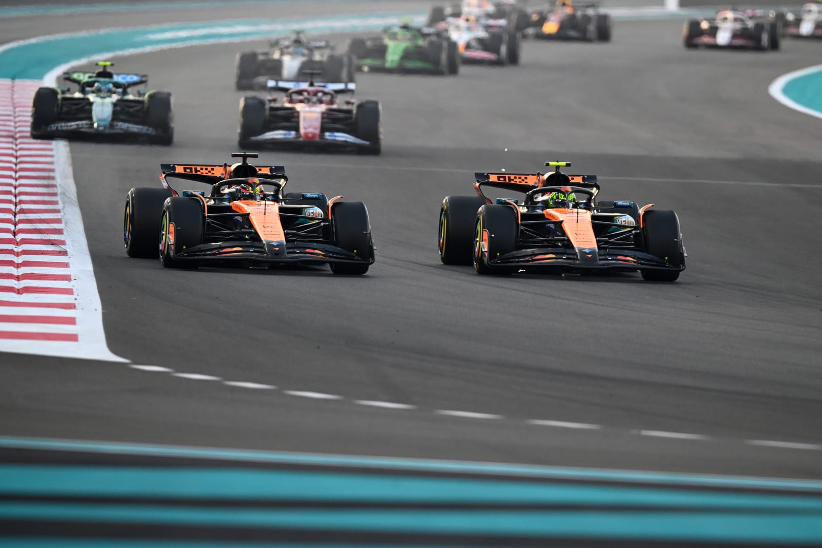 Piastri overtook Norris on the opening lap