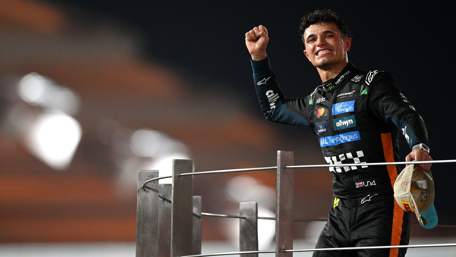 Norris celebrates winning his first world title