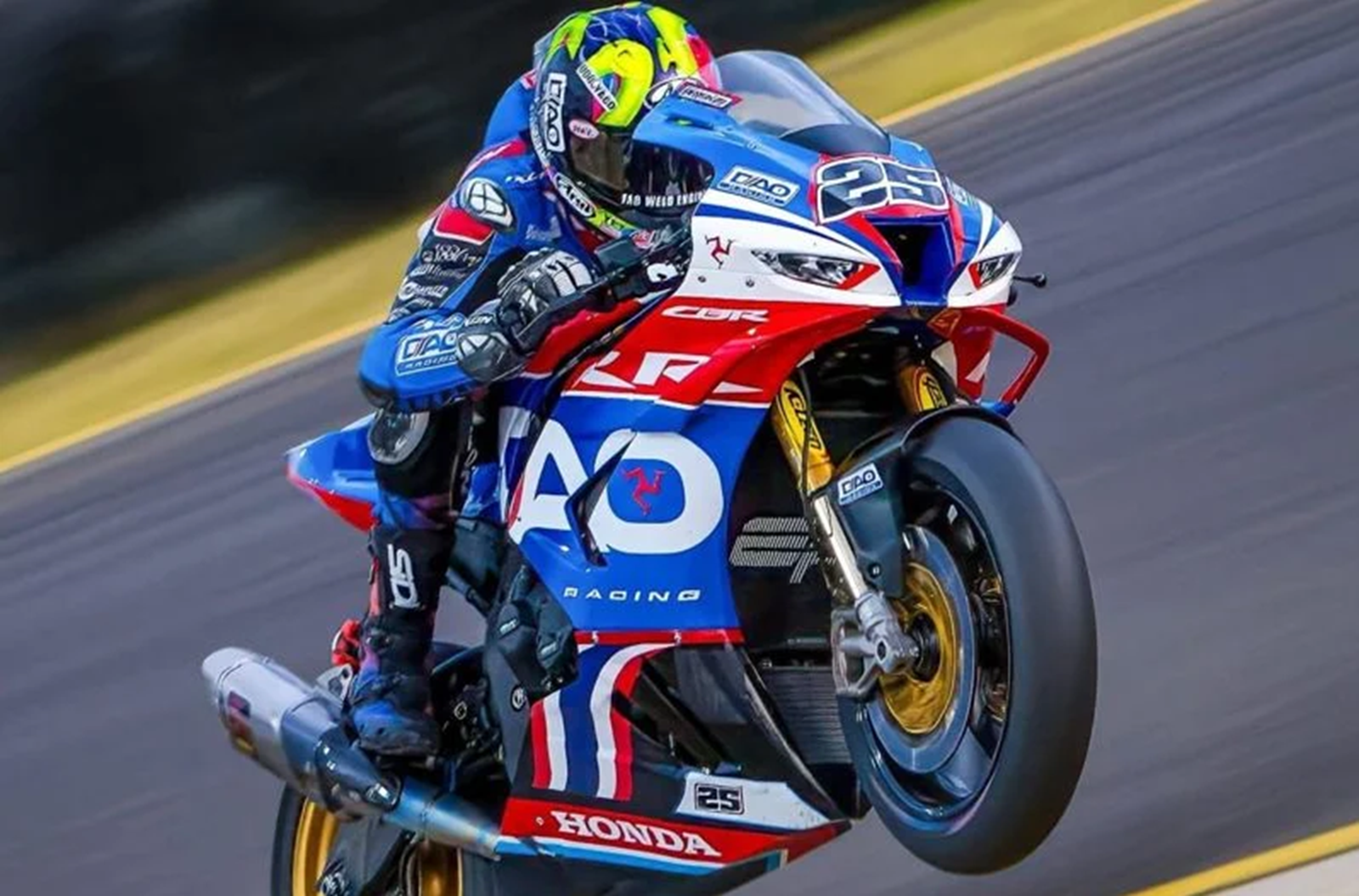 Josh Brookes, 2025 St. George Motorcycle Club Summer Night Series. Credit: British Superbike Championship.
