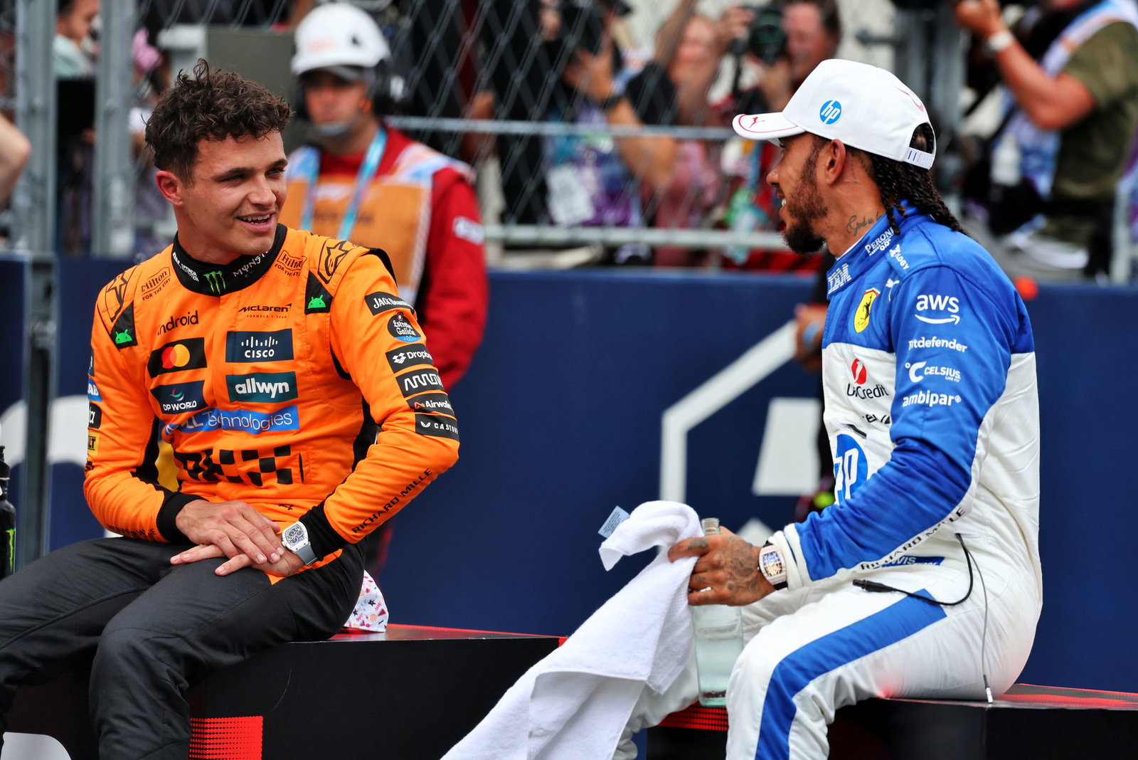 Norris hopes to battle more with Hamilton next year